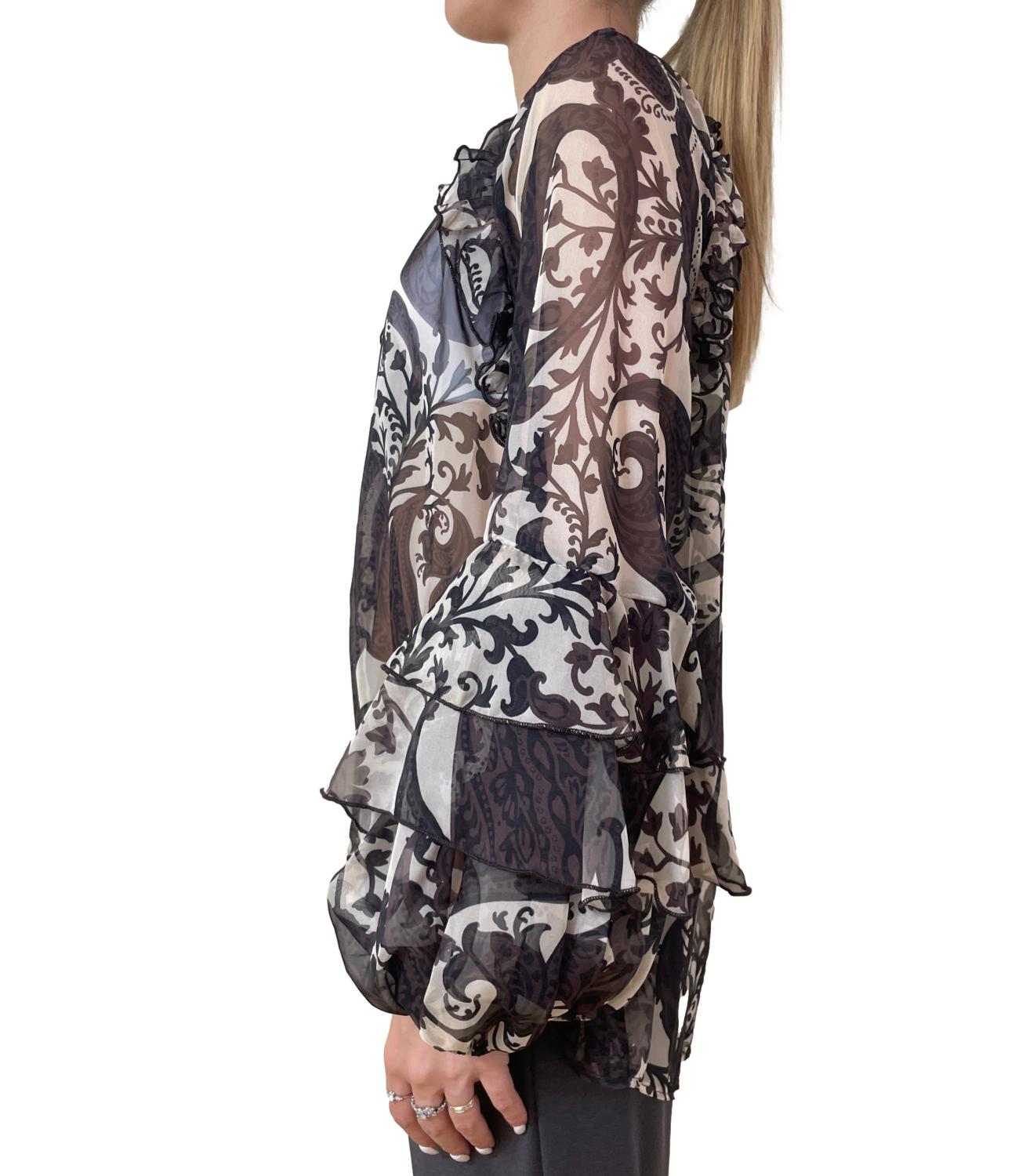 Imperial Camicia Fantasia Panna/Moro Donna