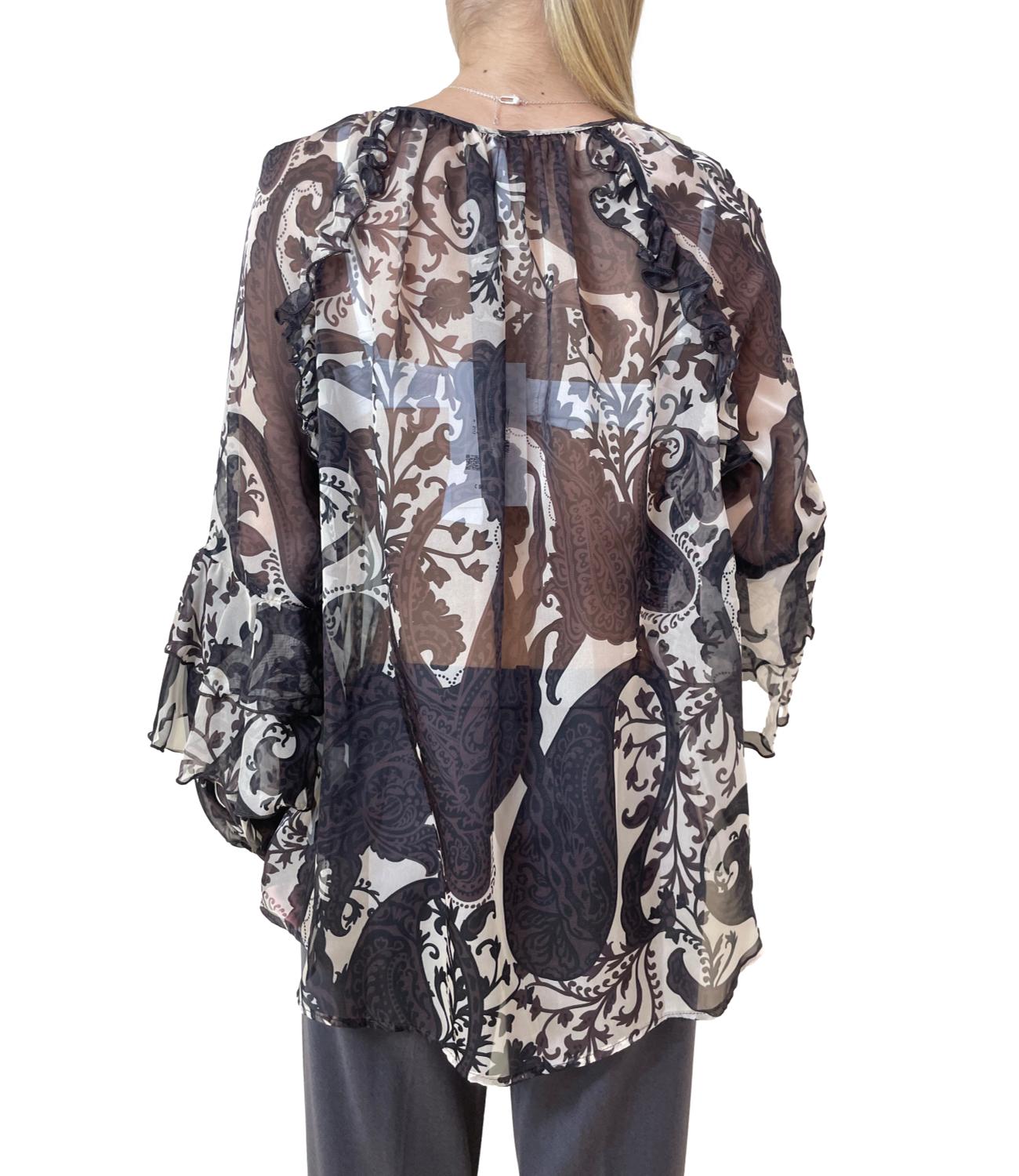 Imperial Camicia Fantasia Panna/Moro Donna