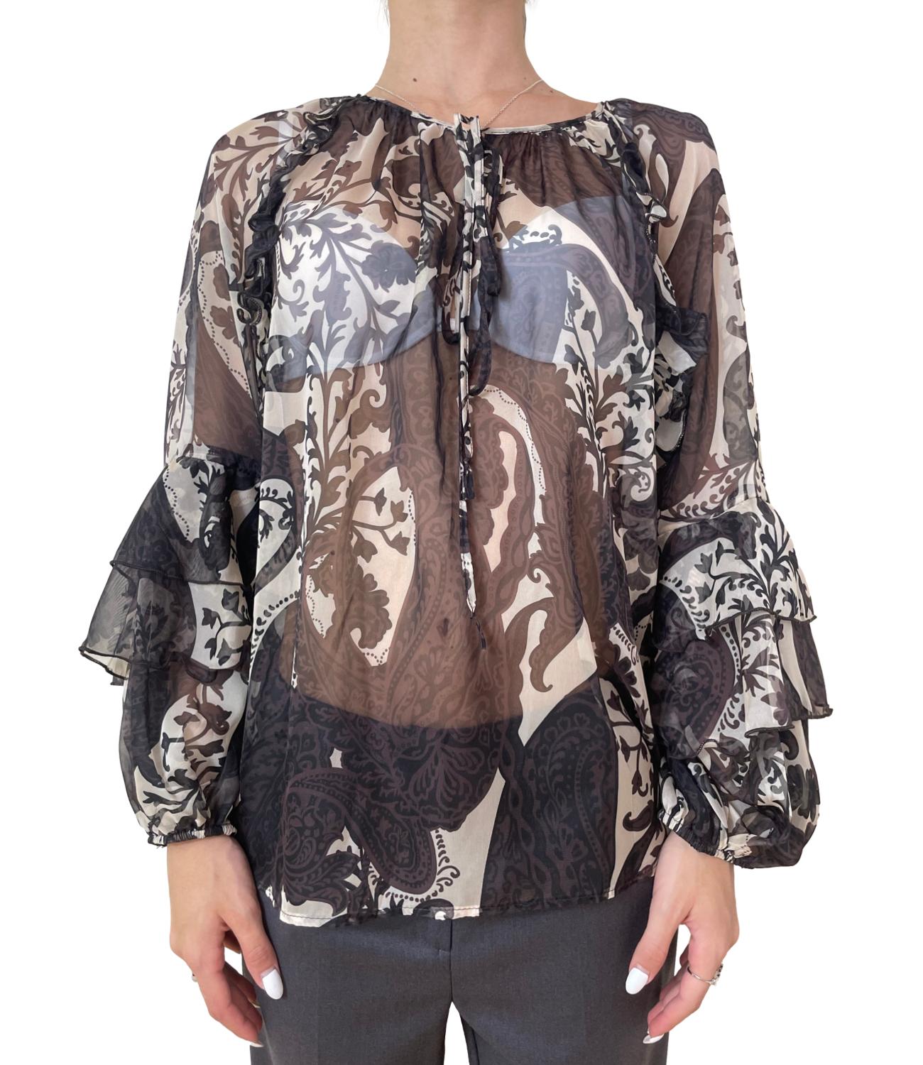 Imperial Camicia Fantasia Panna/Moro Donna