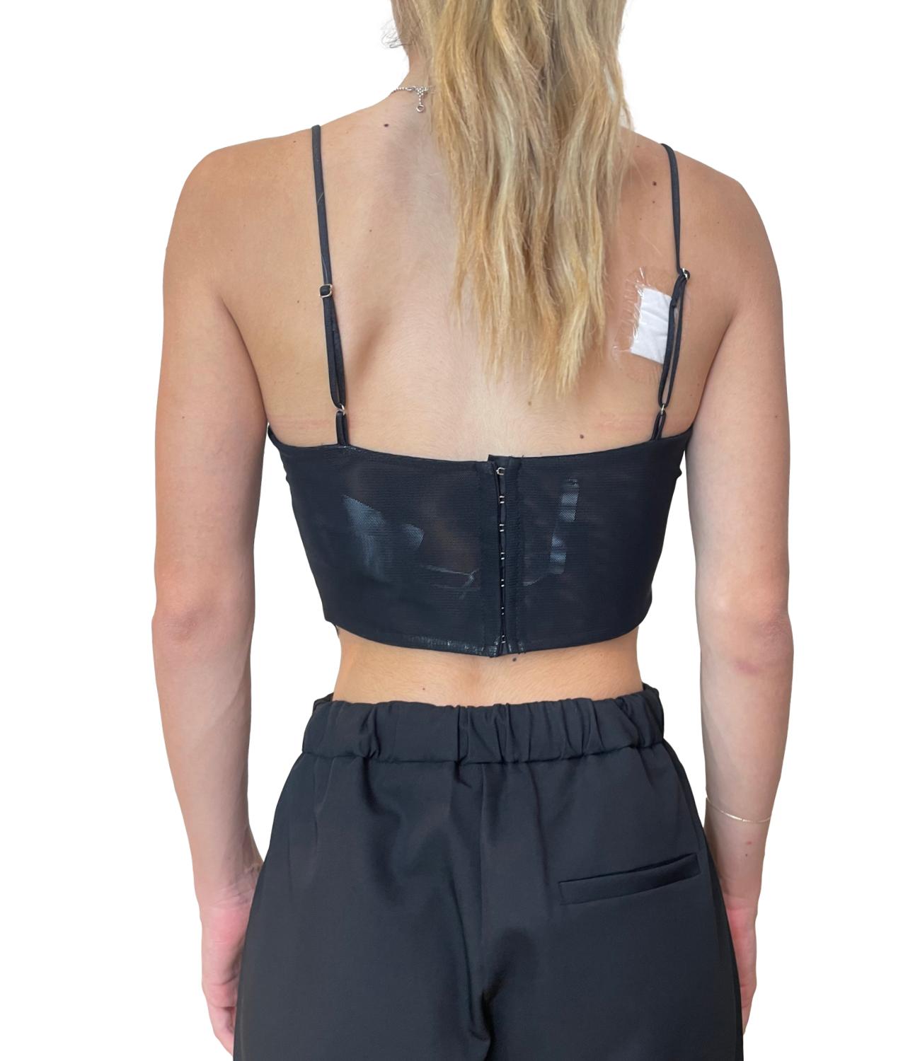 Imperial Top Pizzo Nero Donna