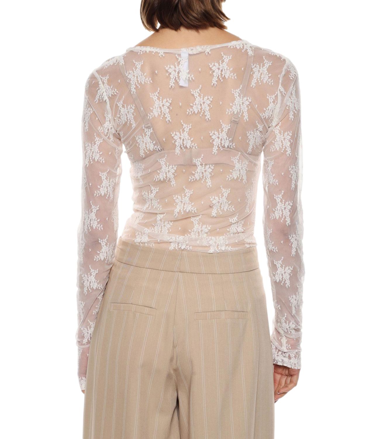 Imperial T-shirt Pizzo Avorio Donna