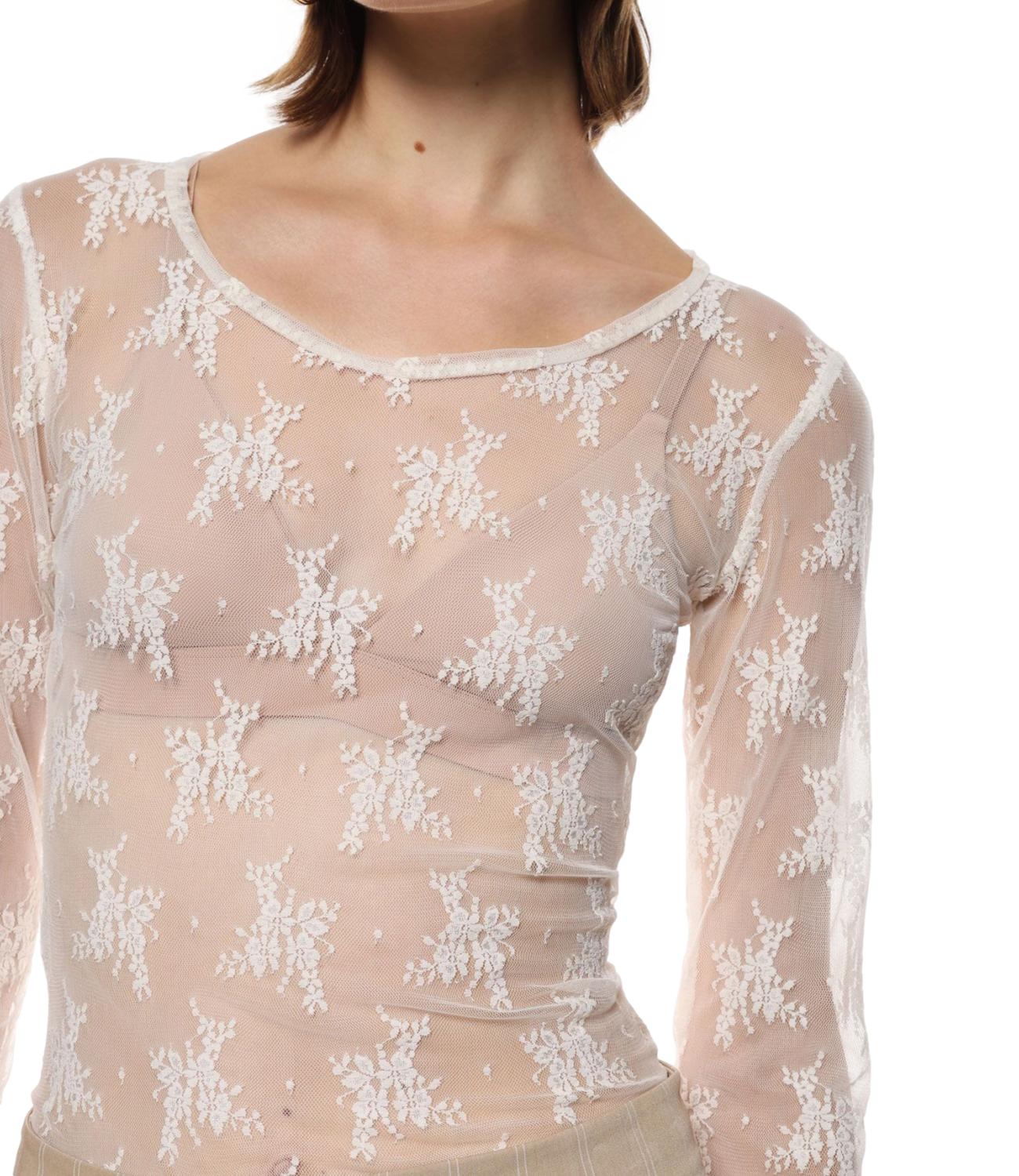 Imperial T-shirt Pizzo Avorio Donna