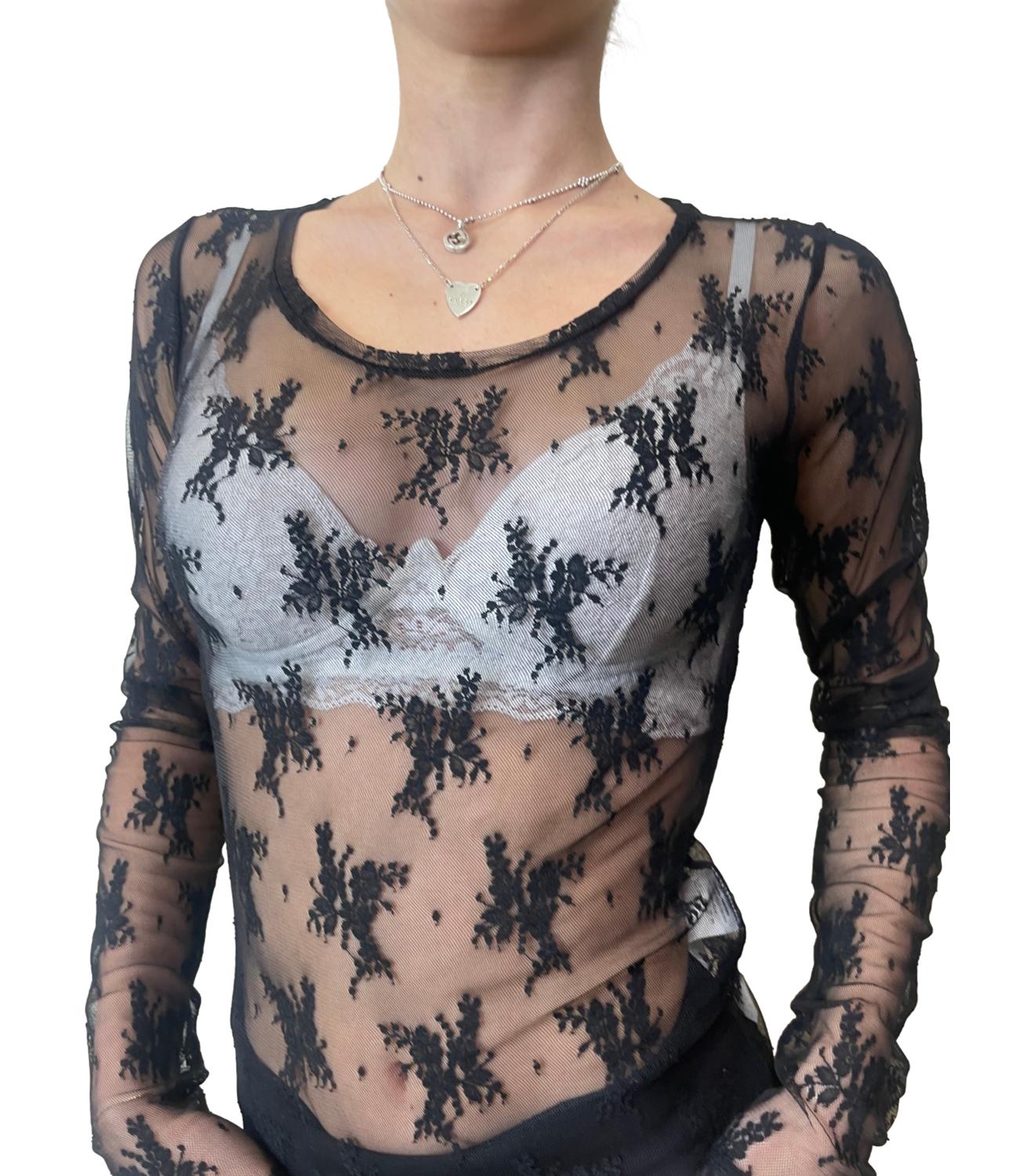 Imperial T-shirt Pizzo Avorio Donna