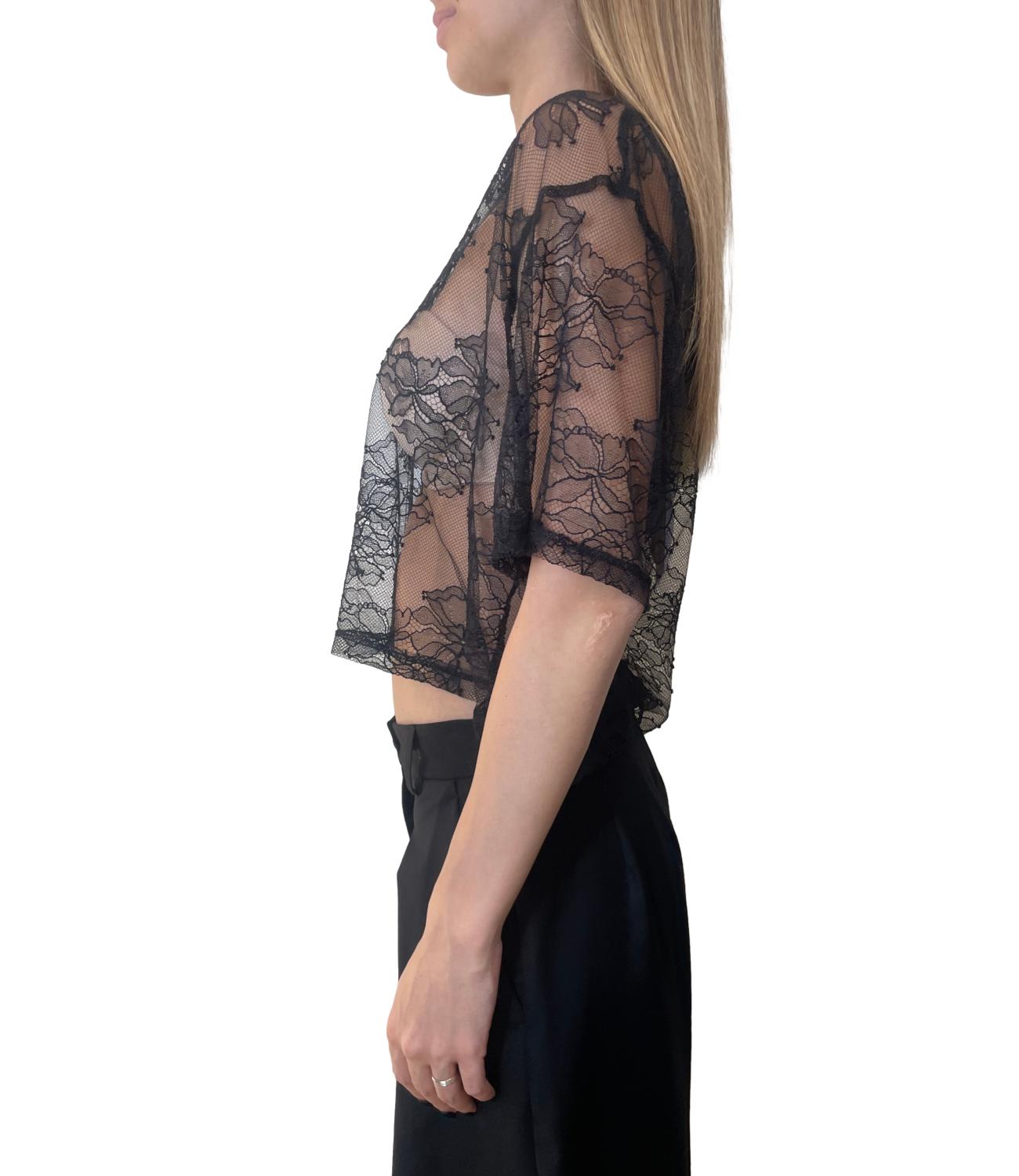 Imperial T-shirt Pizzo Nero Donna