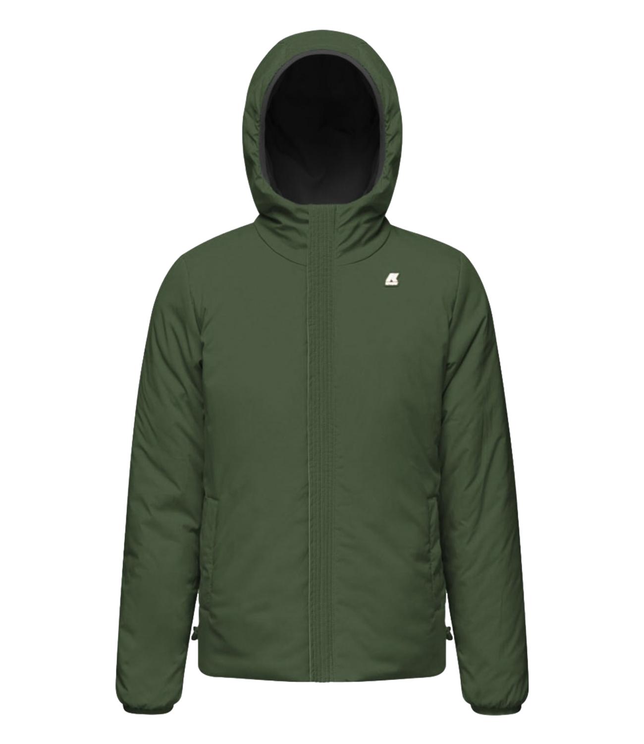 Giacca Jacob St Warm Double reversibile nero e verde