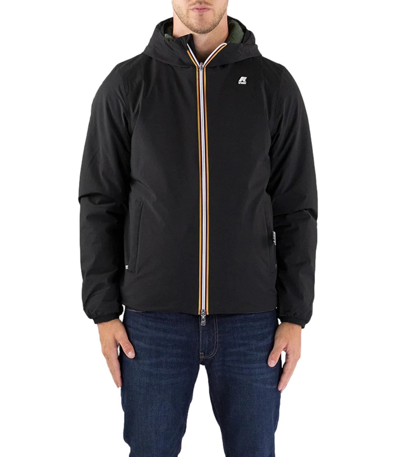 Giacca Jacob St Warm Double reversibile nero e verde