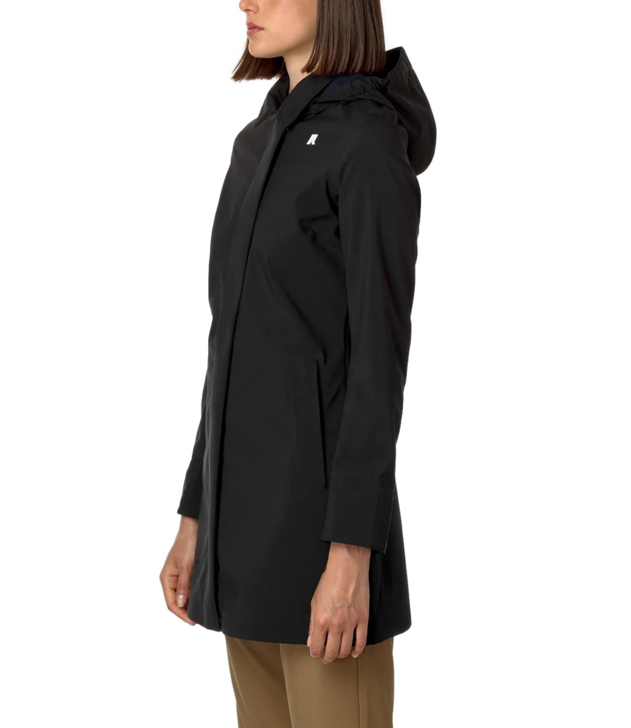 Kway giubbino lungo Mathy bonded black pure donna