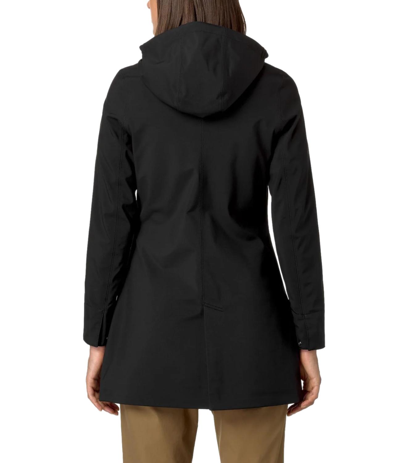 Kway giubbino lungo Mathy bonded black pure donna