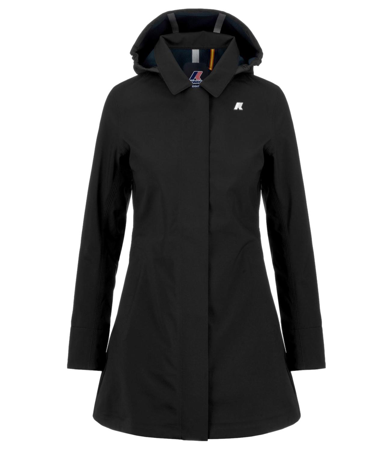 Kway giubbino lungo Mathy bonded black pure donna