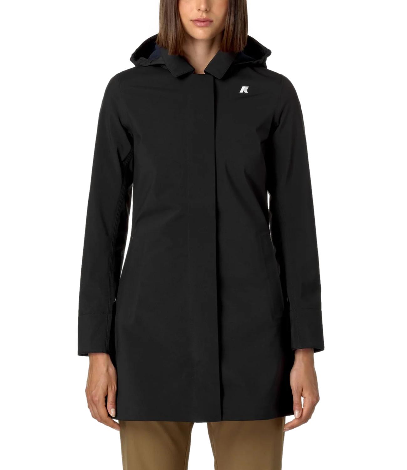 Kway giubbino lungo Mathy bonded black pure donna