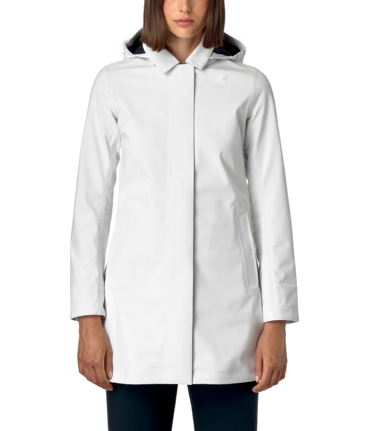 Kway giubbino lungo Mathy bonded white donna