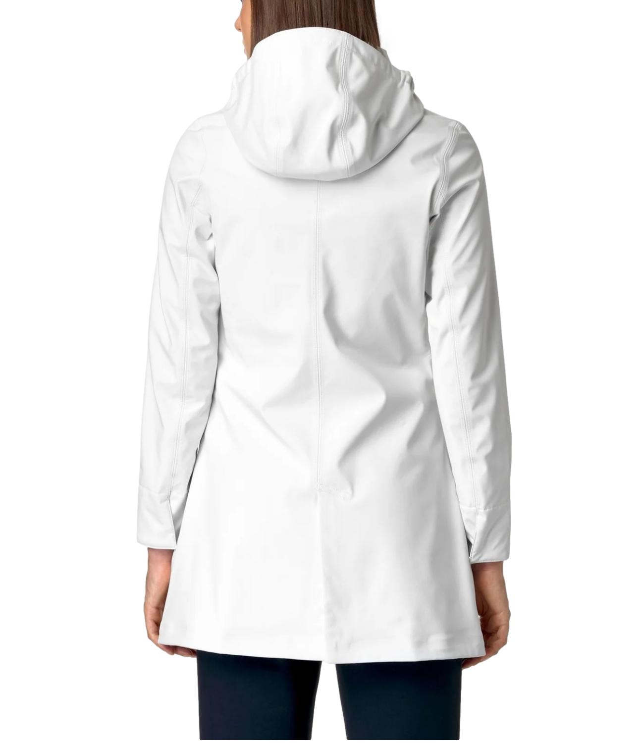 Kway giubbino lungo Mathy bonded white donna