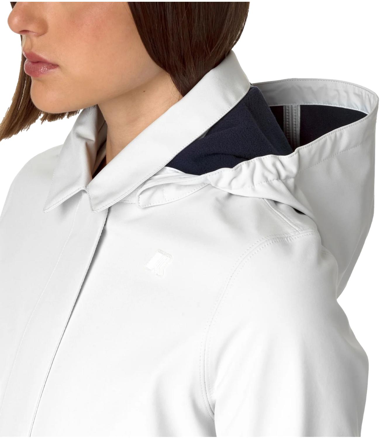 Kway giubbino lungo Mathy bonded white donna