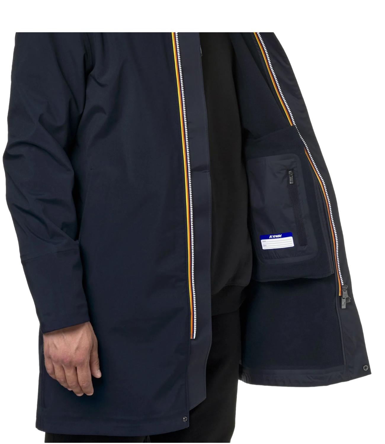 Giubbino lungo Thomas Bonded blu
