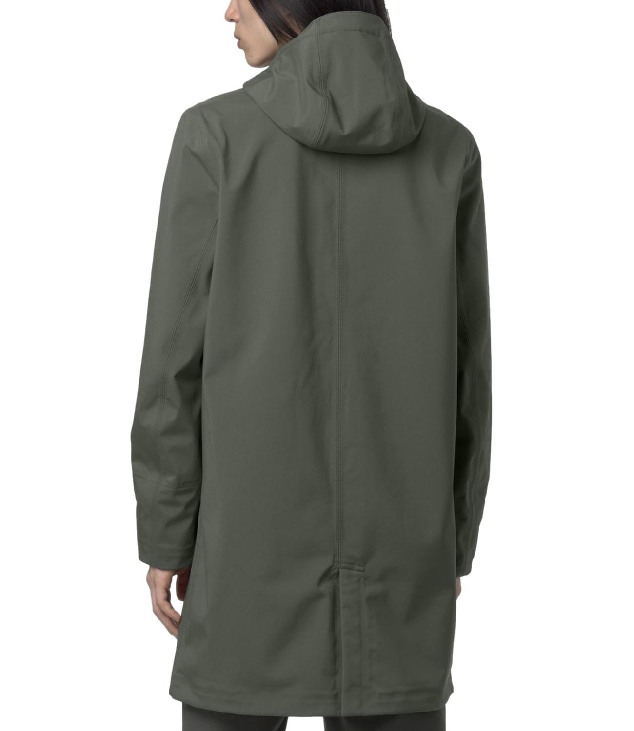 Giubbino lungo Thomas Bonded verde militare