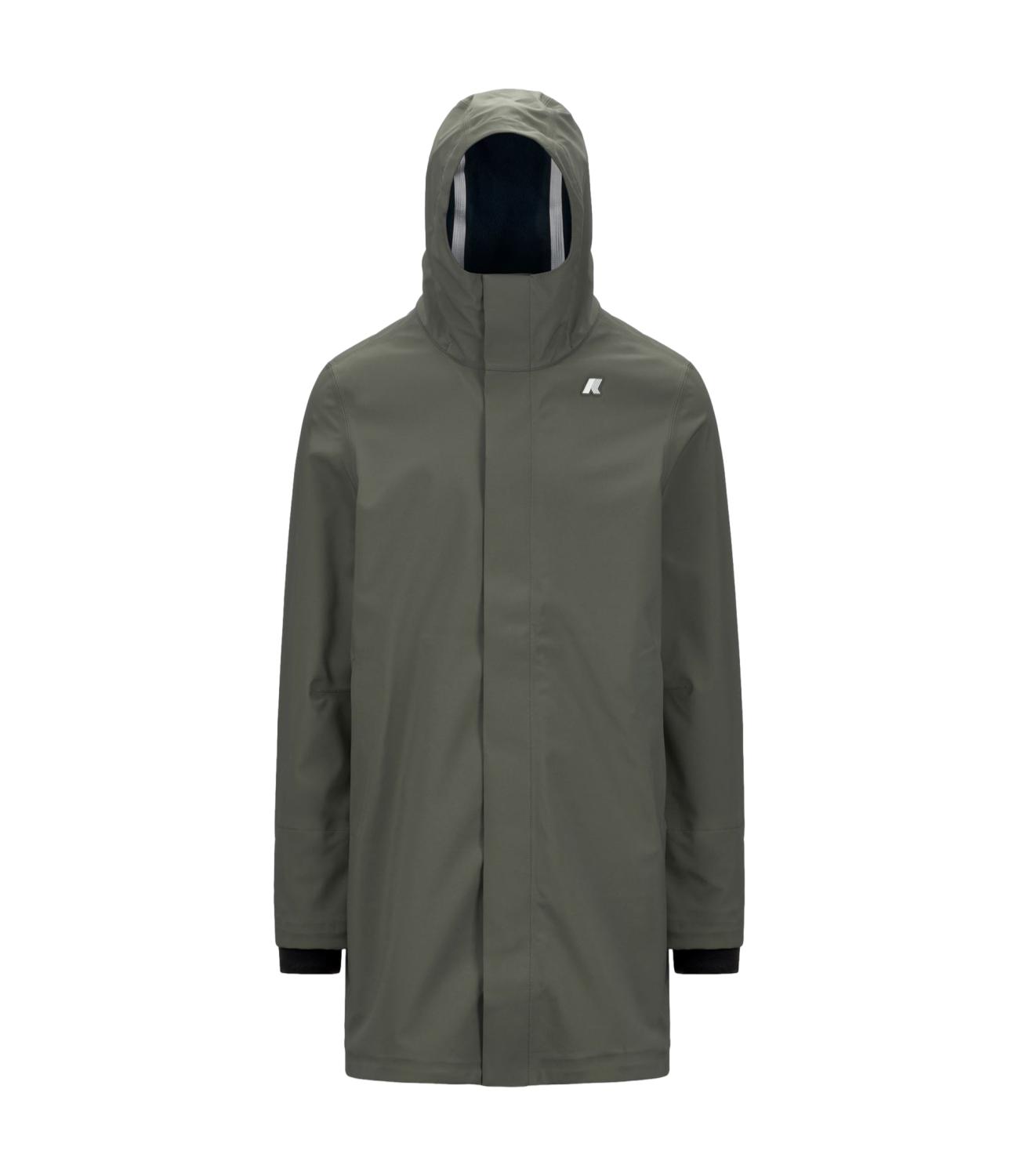 Giubbino lungo Thomas Bonded verde militare