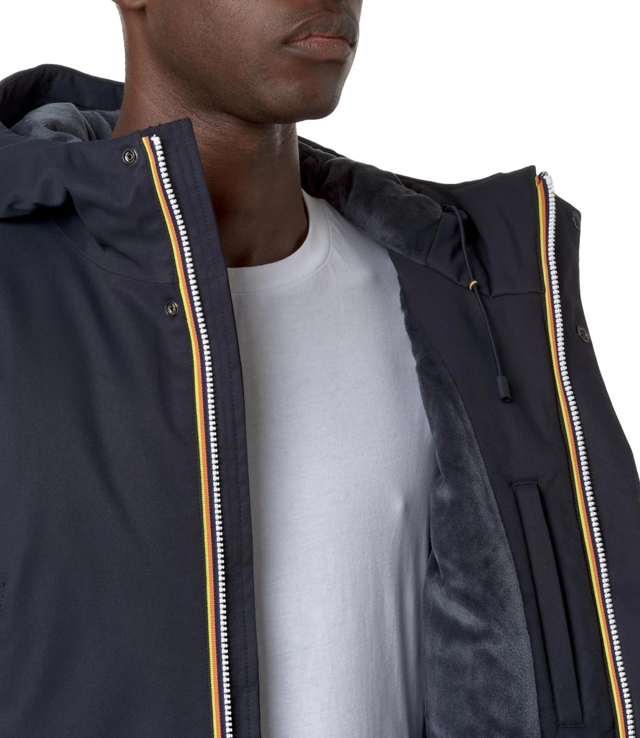 Giacca lunga Jarno Twill Marmotta blu