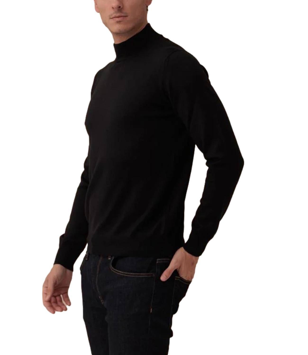 Lupetto manica lunga nero