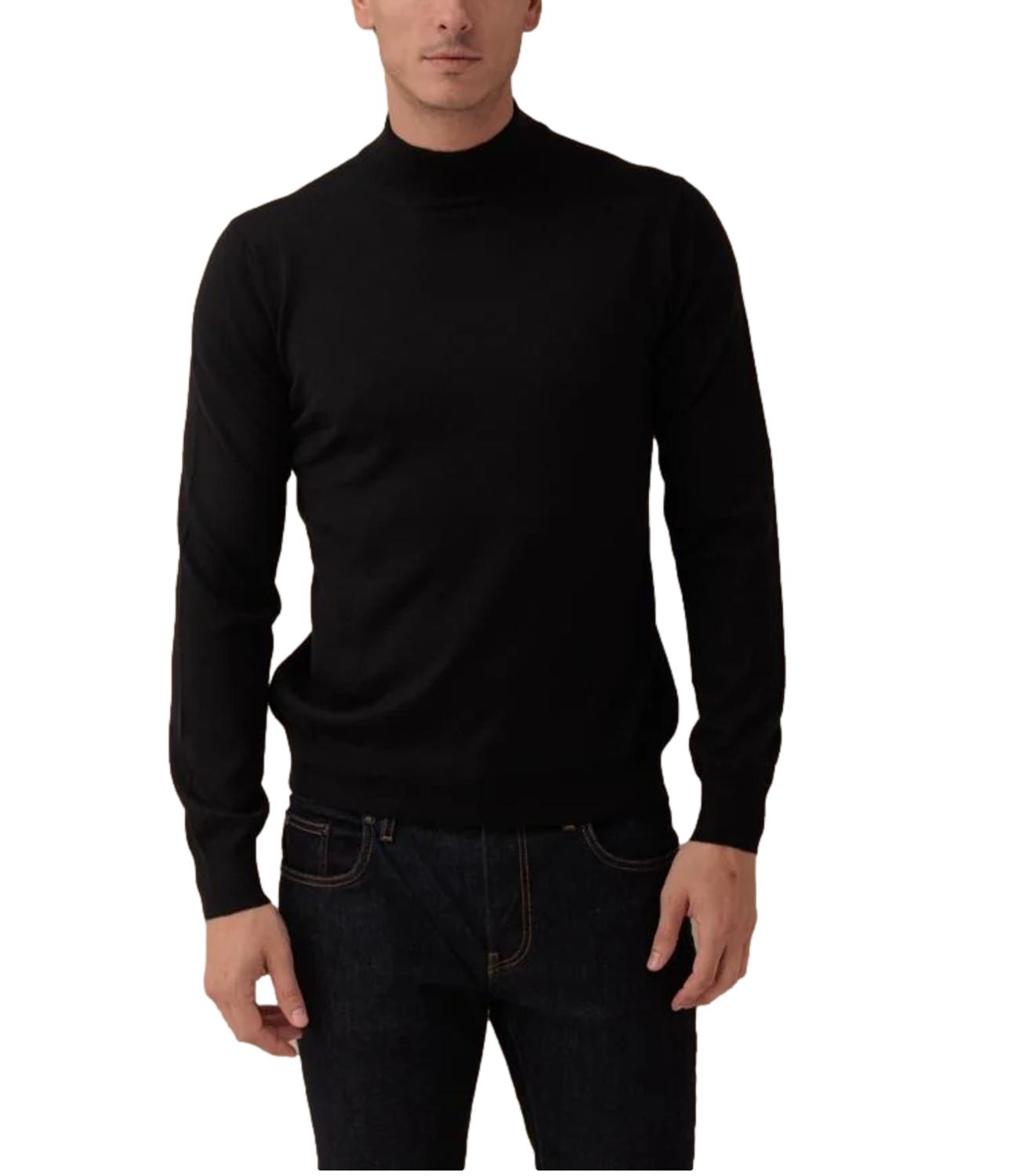 Lupetto manica lunga nero