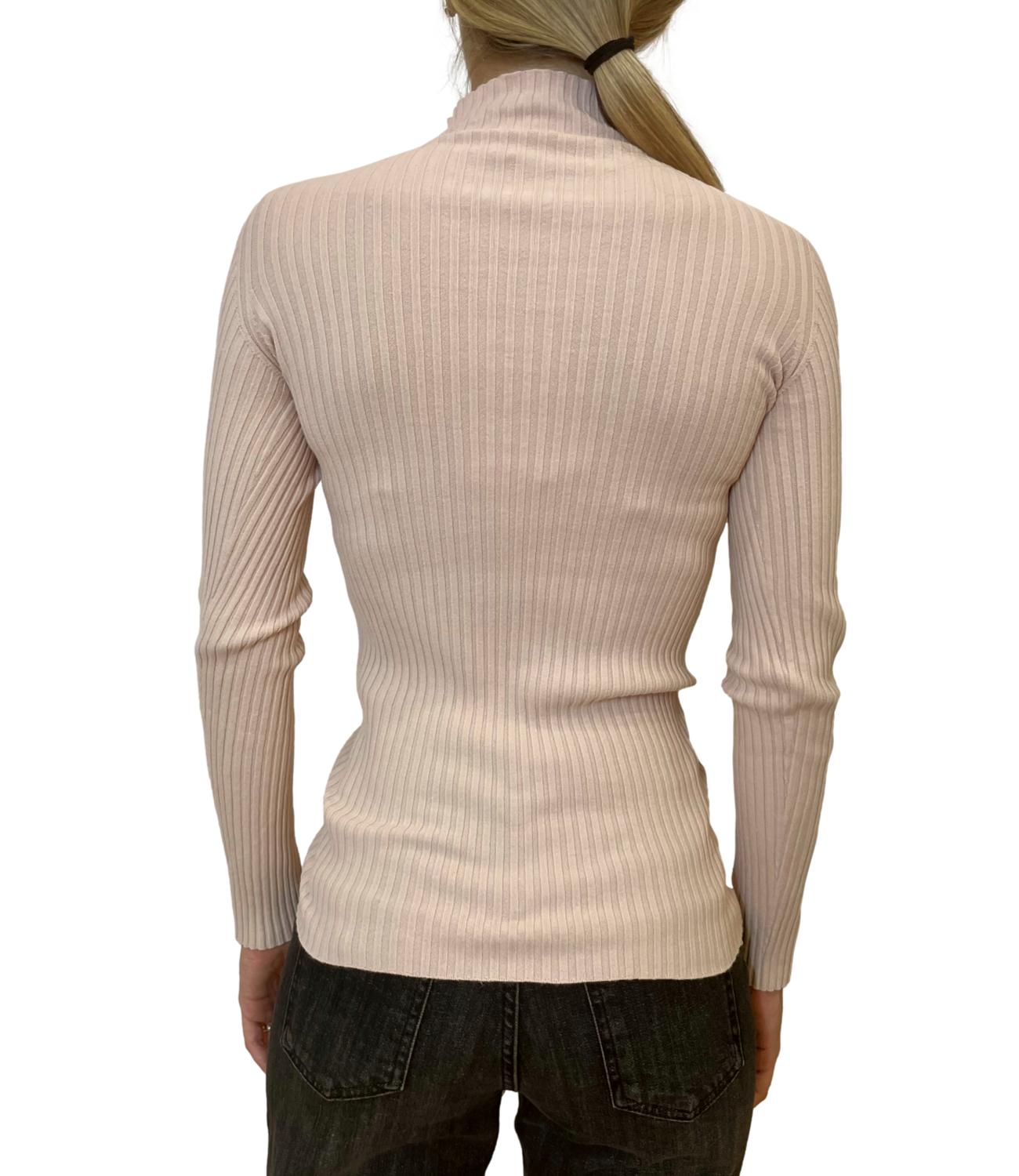 Kontatto maglia lupetto a coste pastello donna