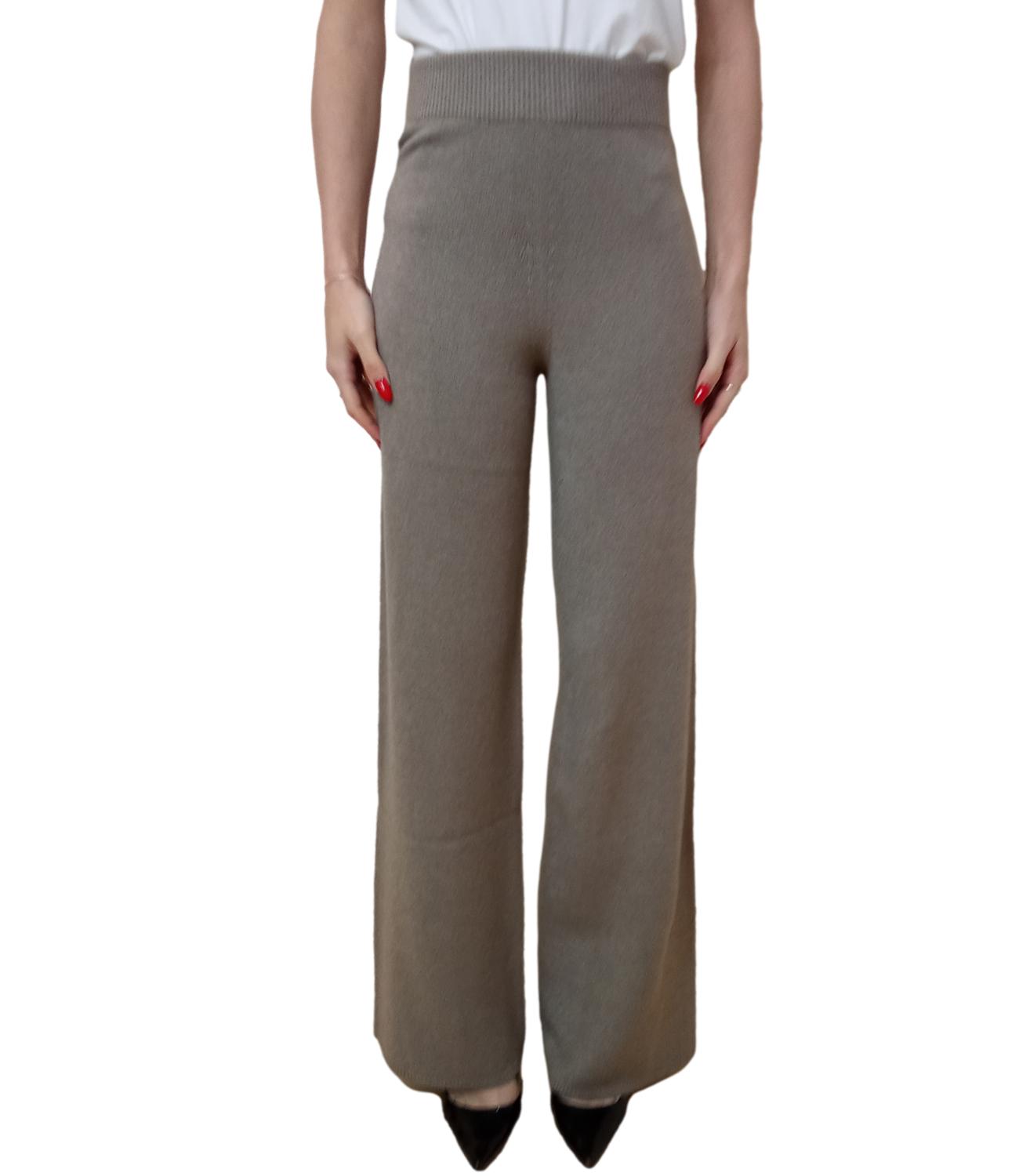 Kontatto Pantalone Morbido Tortora Donna