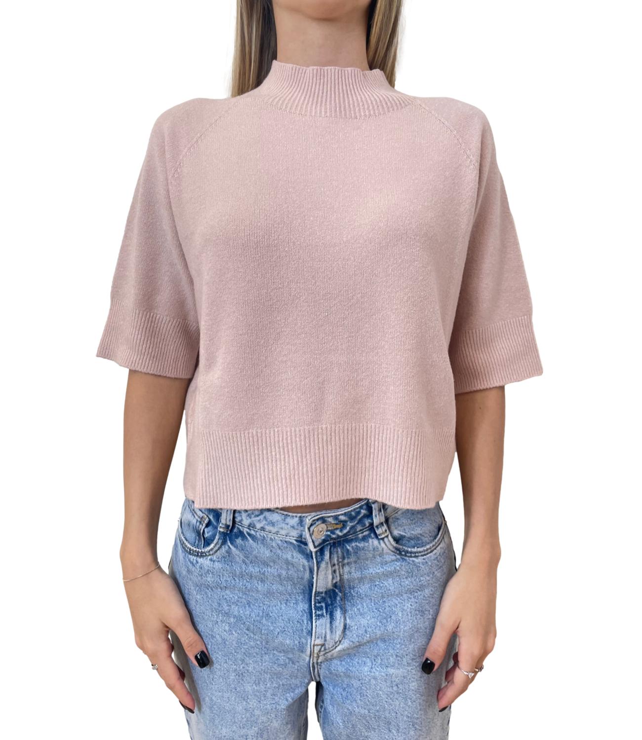 Kontatto Maglia Rosa Pastello Donna