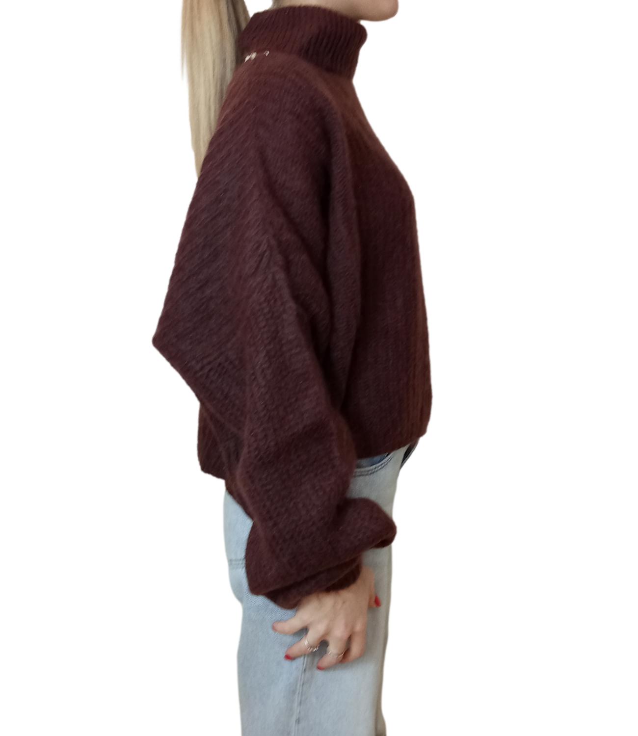 Kontatto Dolcevita Mohair Mogano Donna