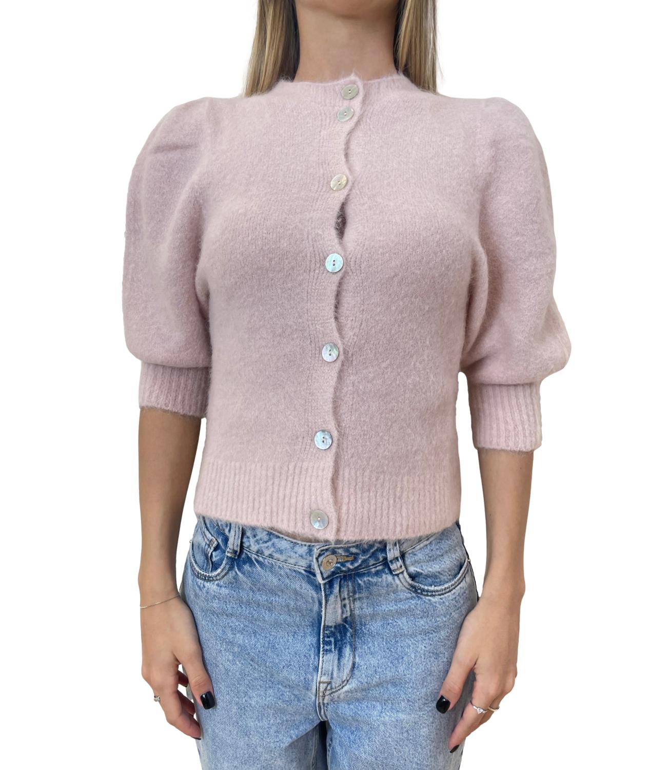 Kontatto Cardigan Rosa Pastello Donna