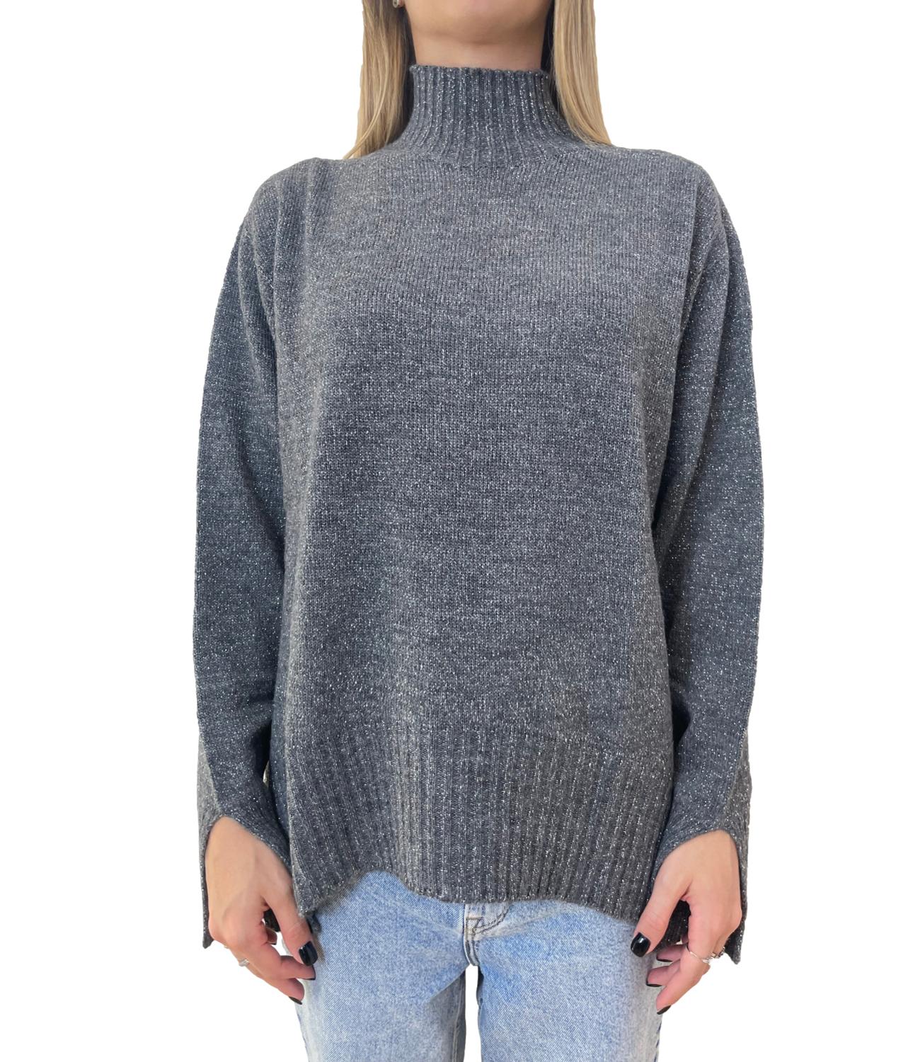 Kontatto maglia grigio/argento donna