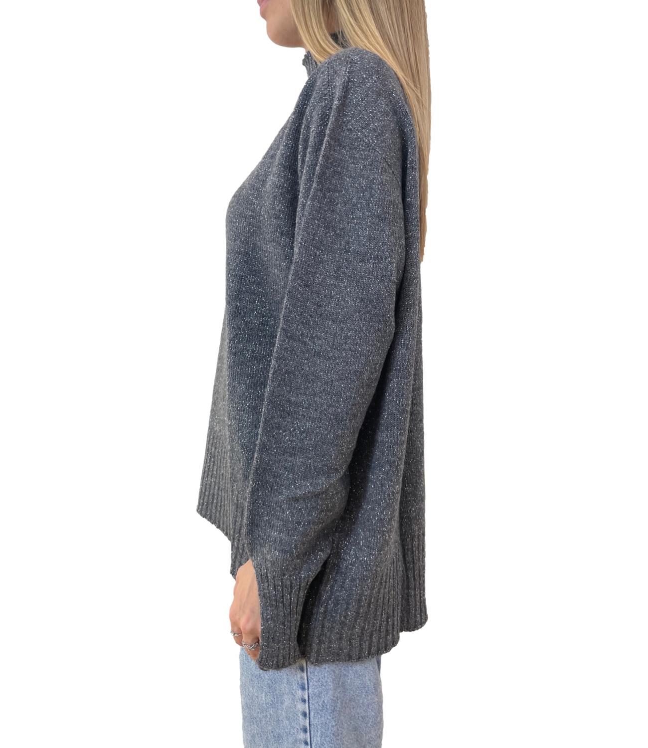 Kontatto maglia grigio/argento donna