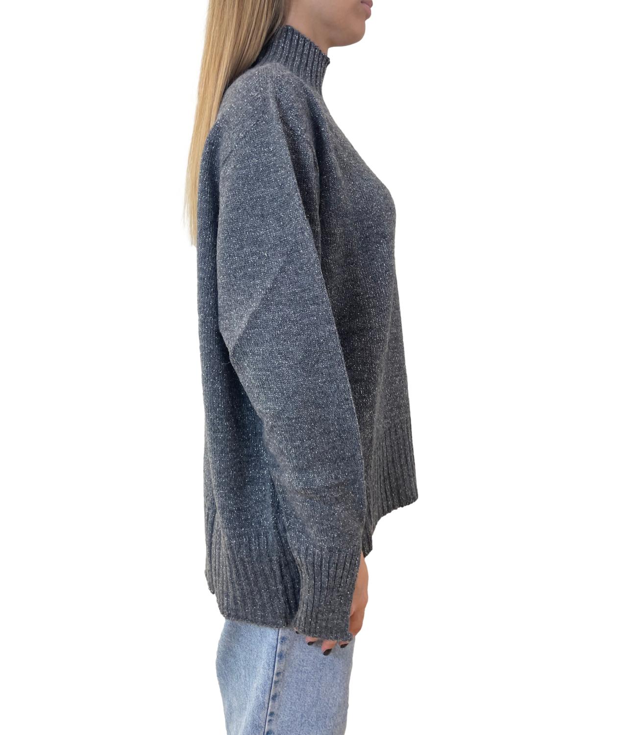 Kontatto maglia grigio/argento donna