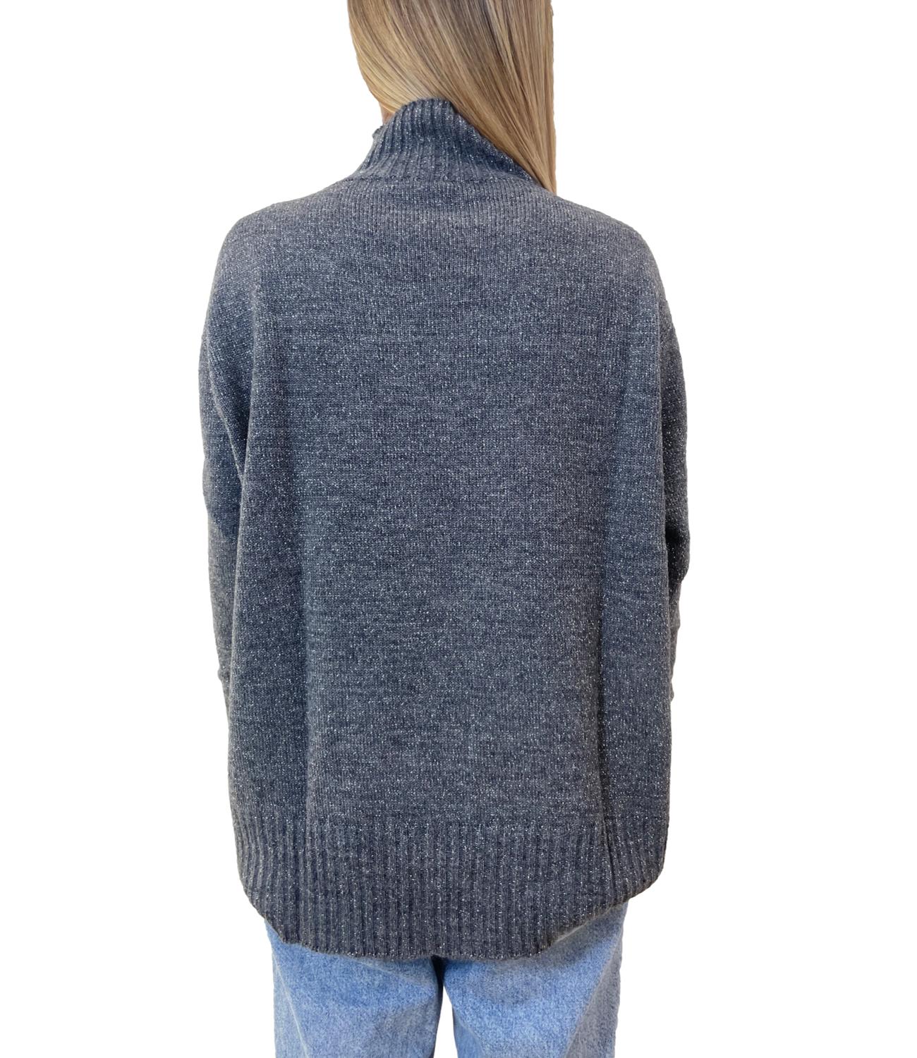 Kontatto maglia grigio/argento donna