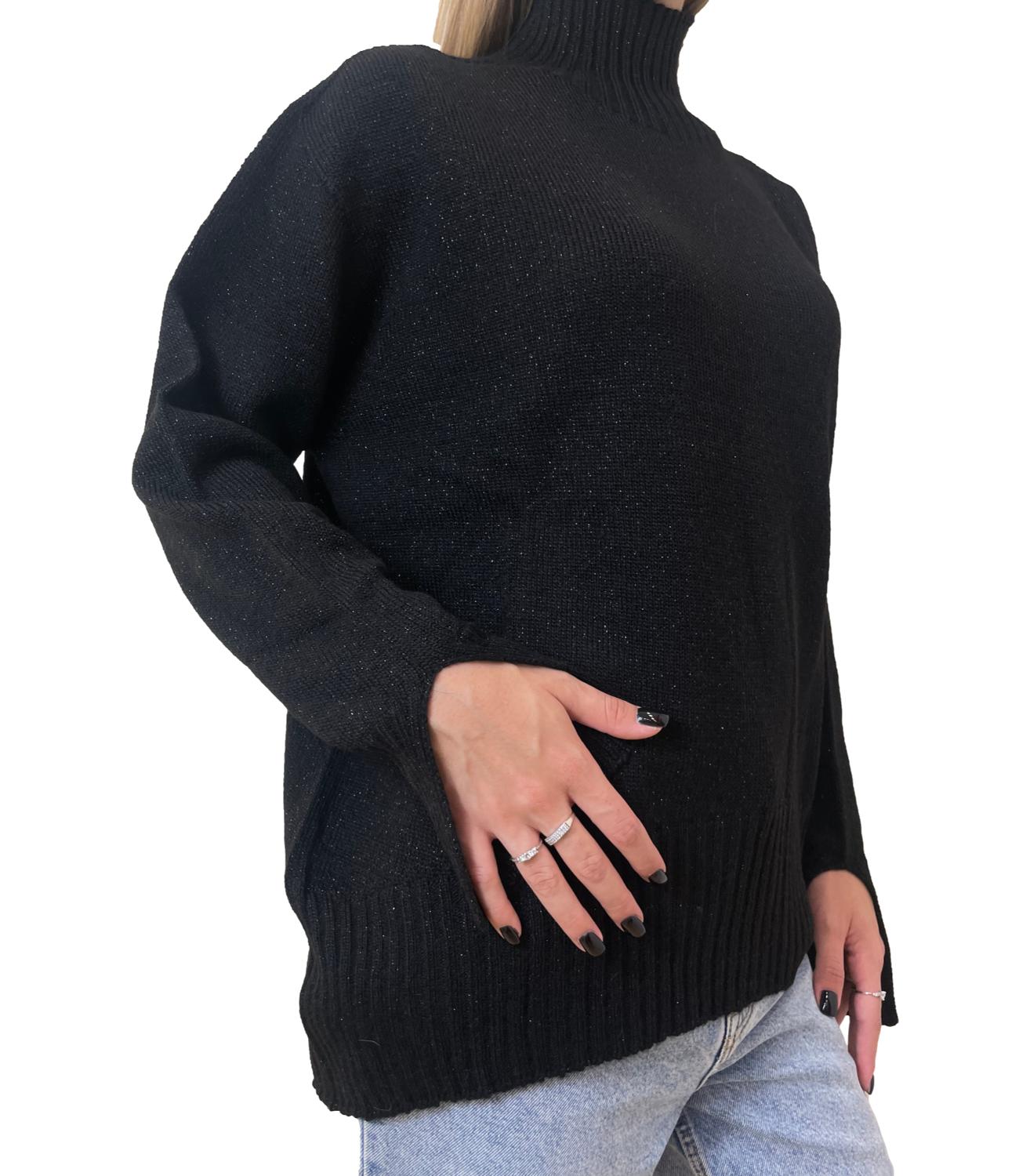 Kontatto maglia nera donna