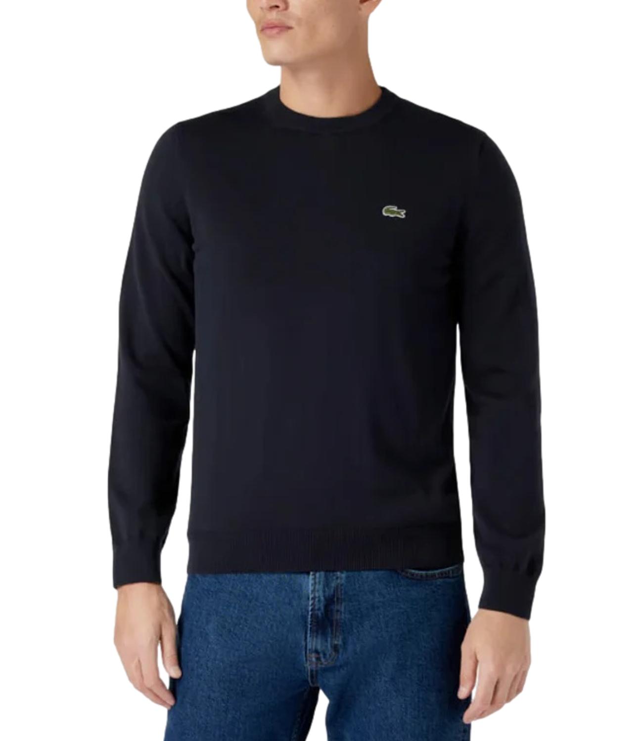 Pullover blu Lacoste uomo