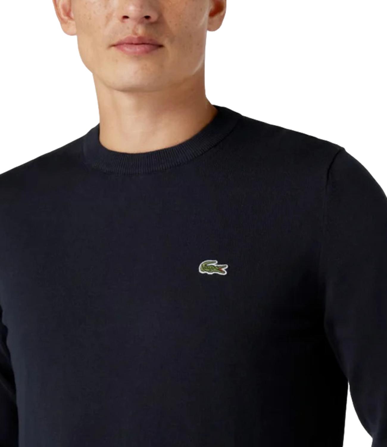 Pullover blu Lacoste uomo