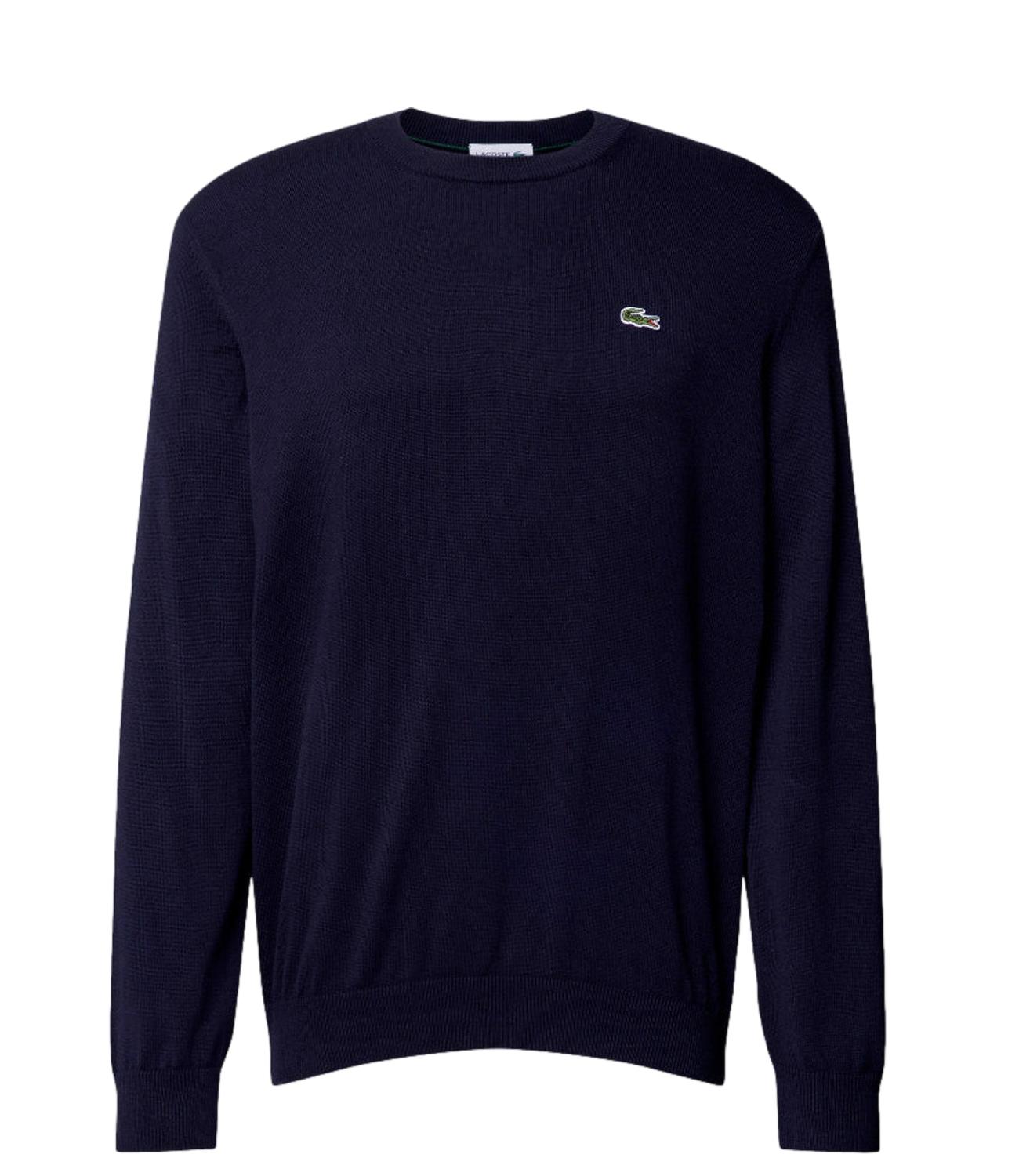 Pullover blu Lacoste uomo