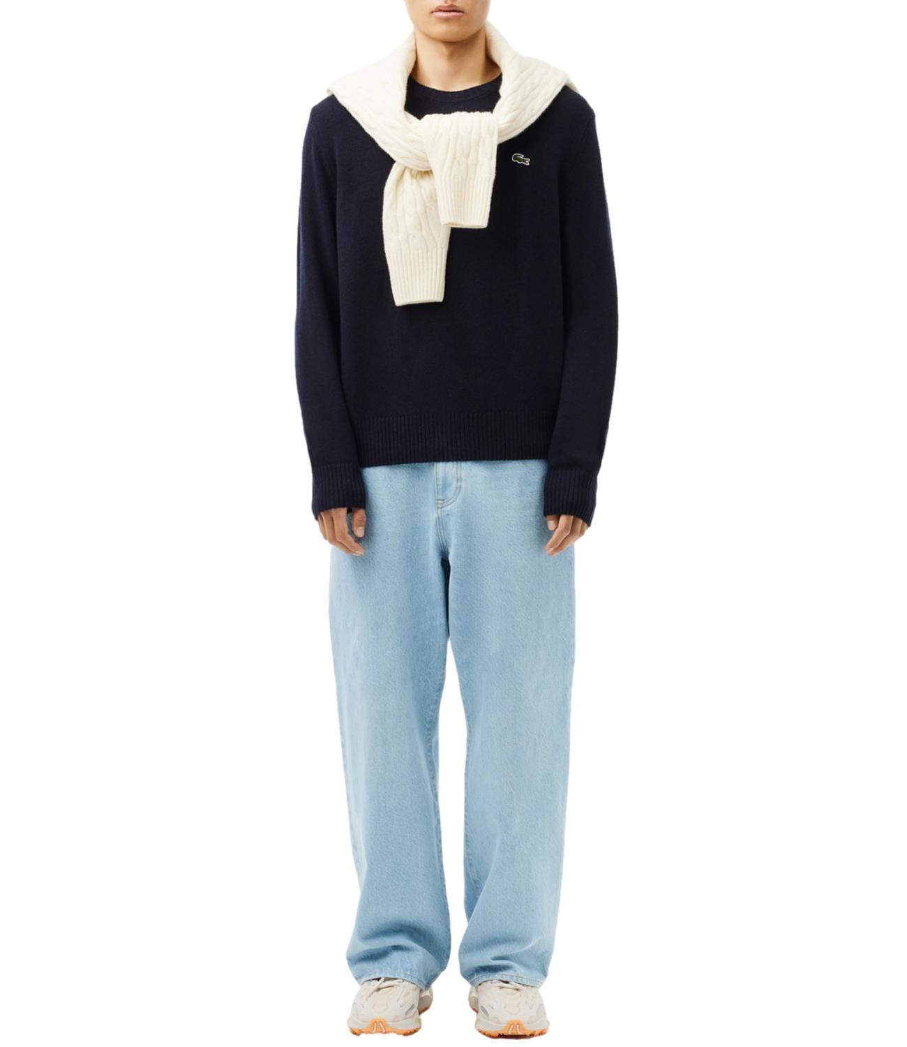 Pullover Lacoste in lana blu
