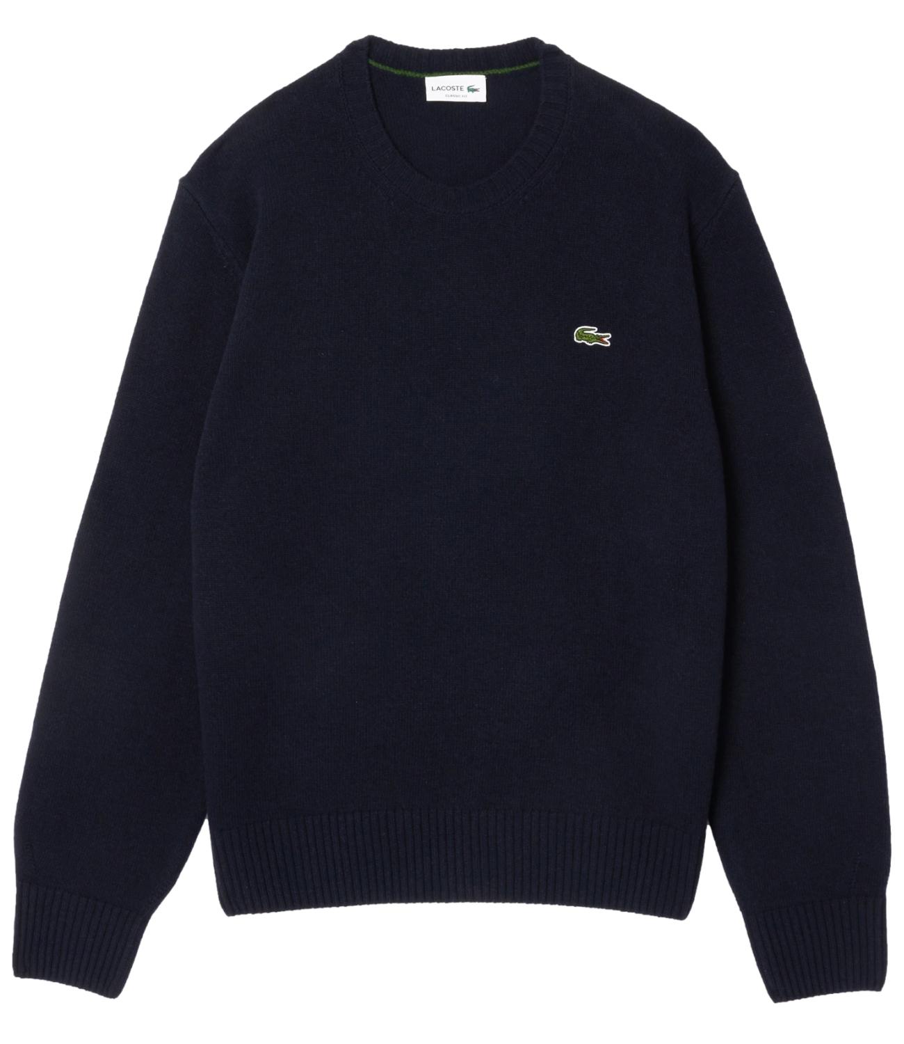 Pullover Lacoste in lana blu