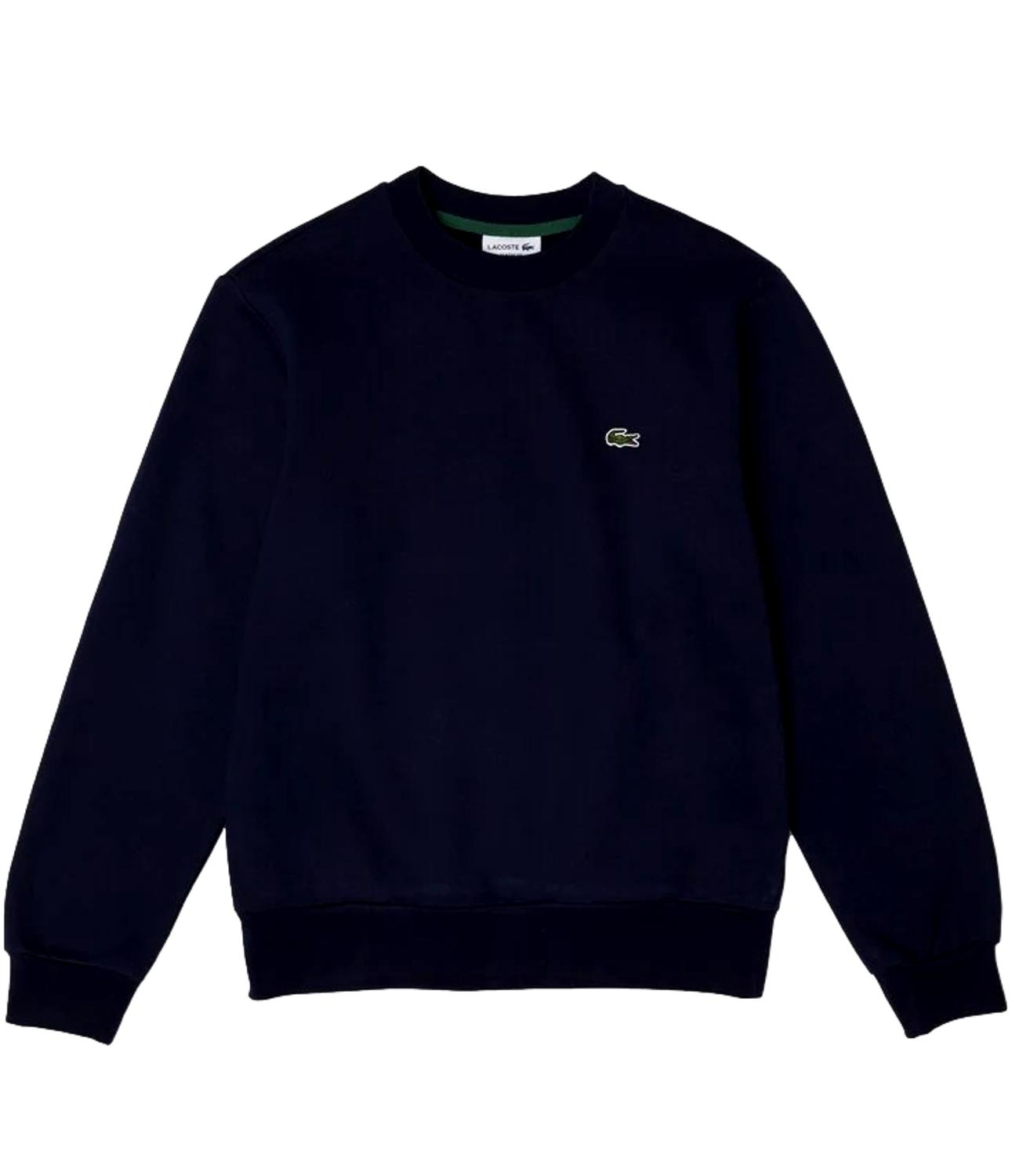 Lacosate Felpa girocollo blu navy