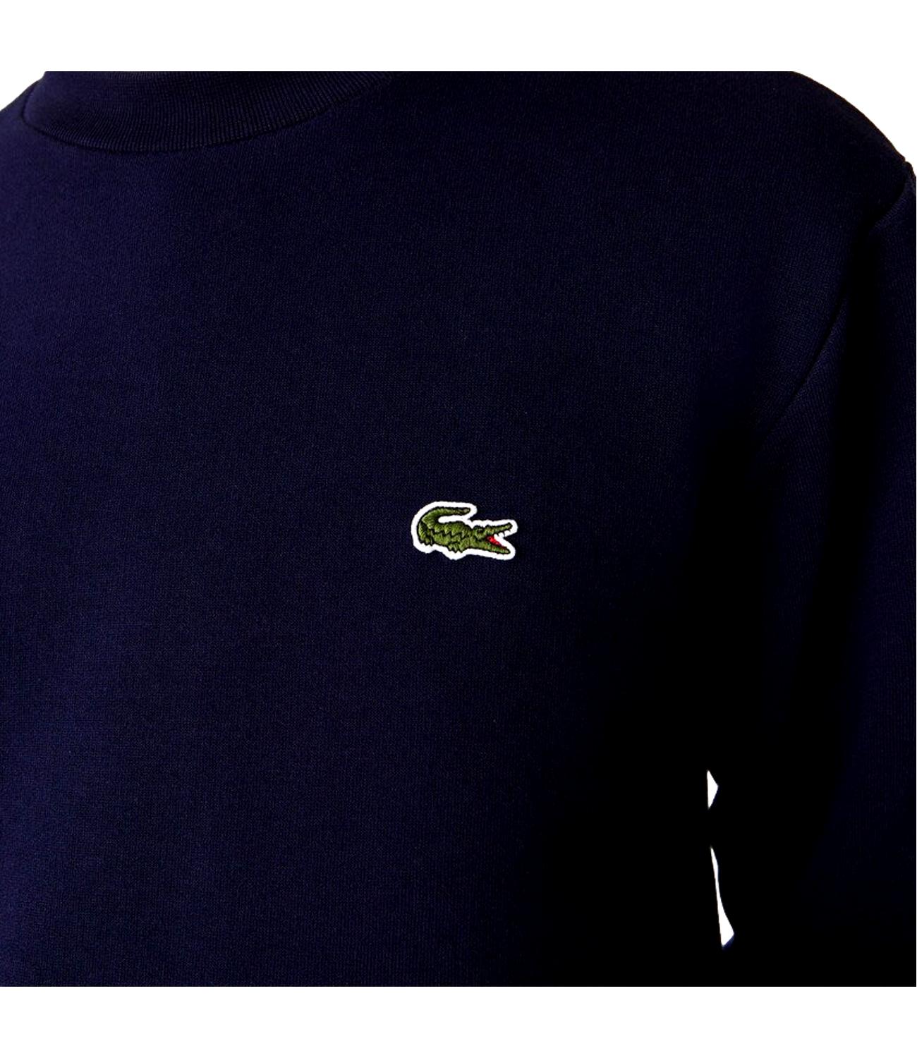 Lacosate Felpa girocollo blu navy
