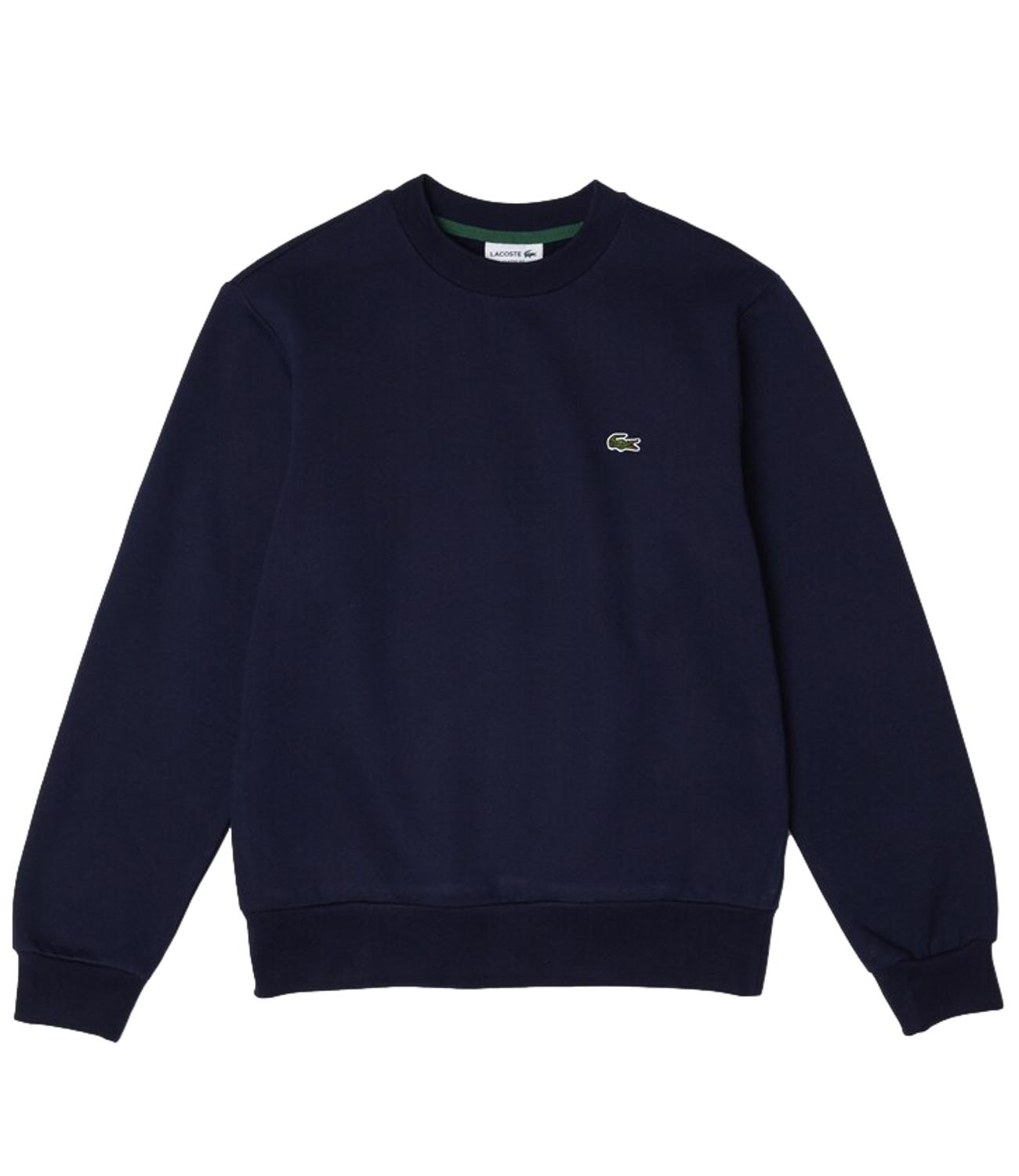 Lacosate Felpa girocollo blu navy