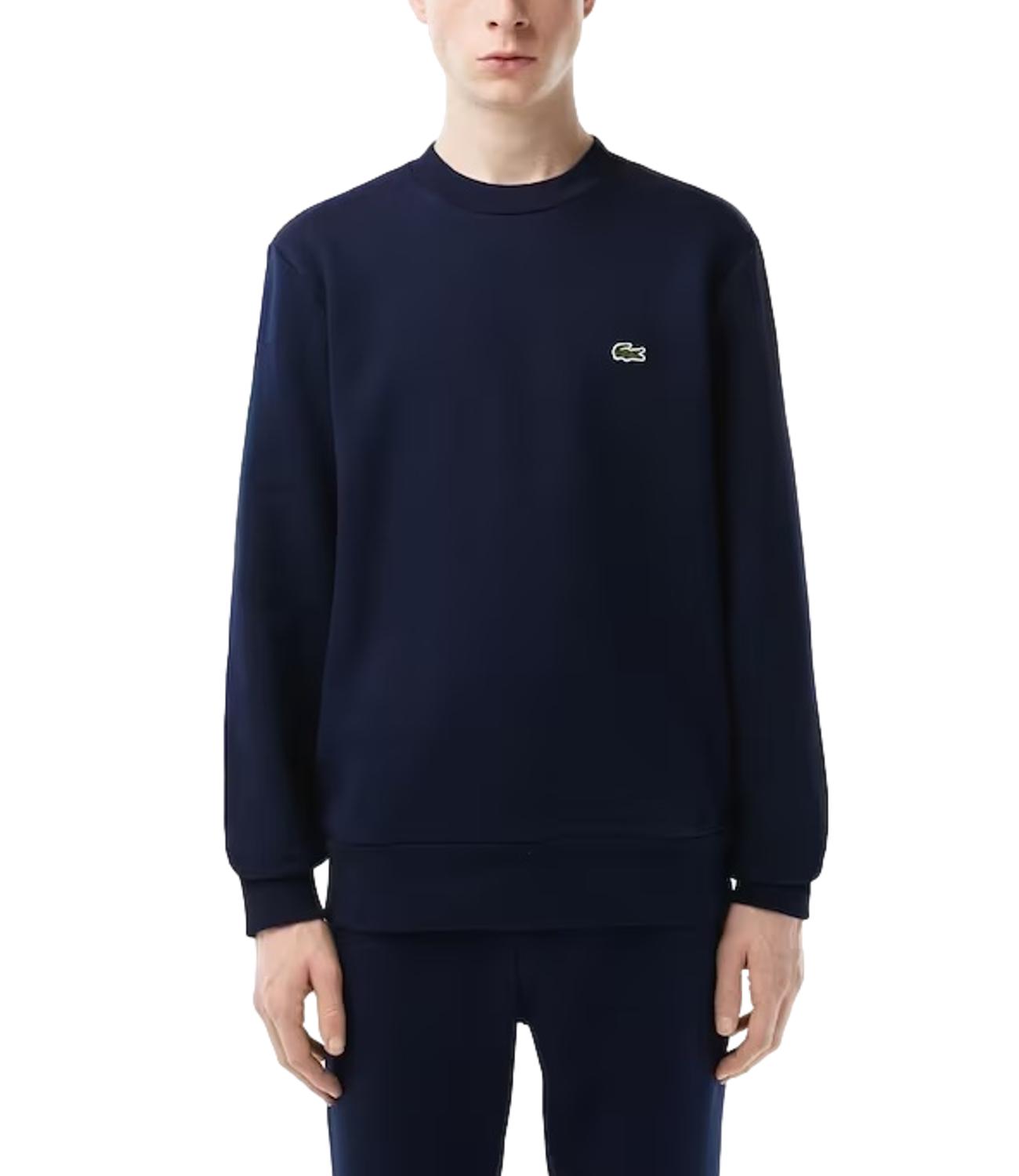 Lacosate Felpa girocollo blu navy