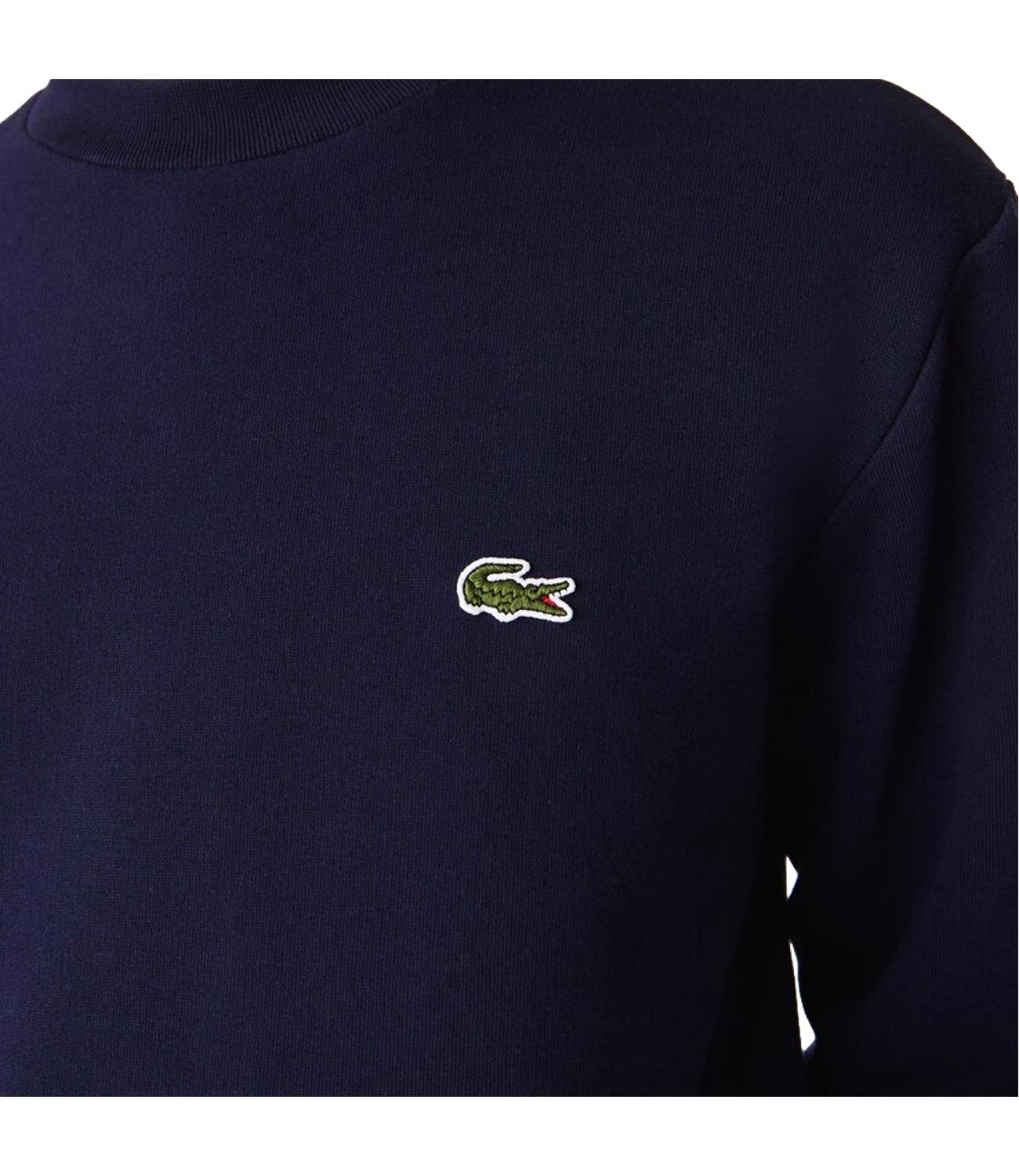 Lacosate Felpa girocollo blu navy