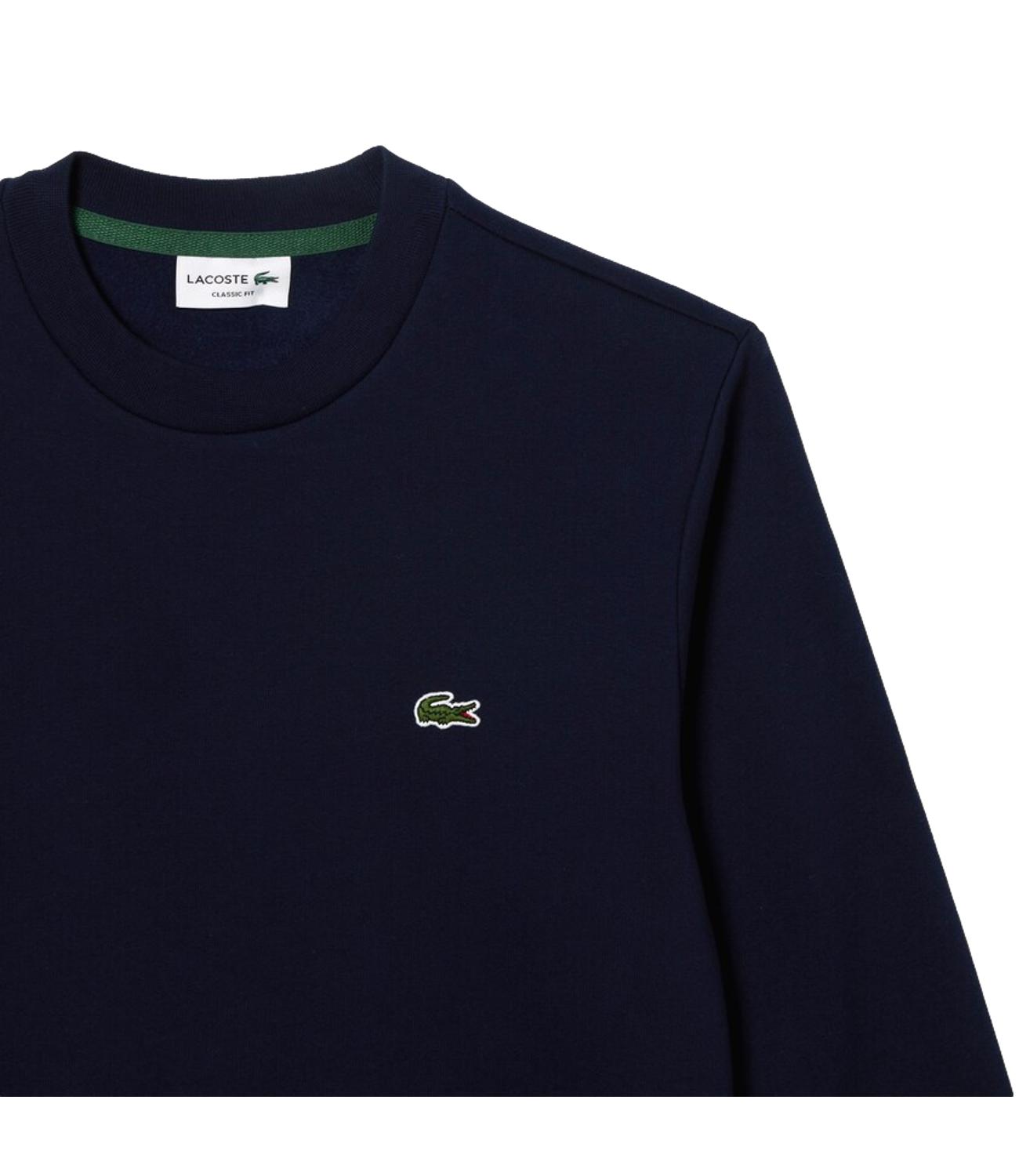 Lacosate Felpa girocollo blu navy