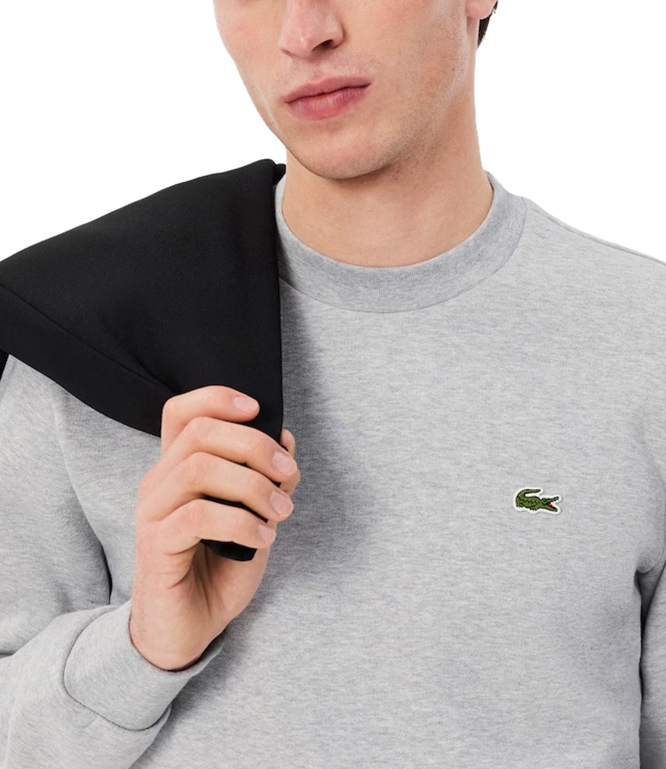 Lacoste Felpa girocollo grigio