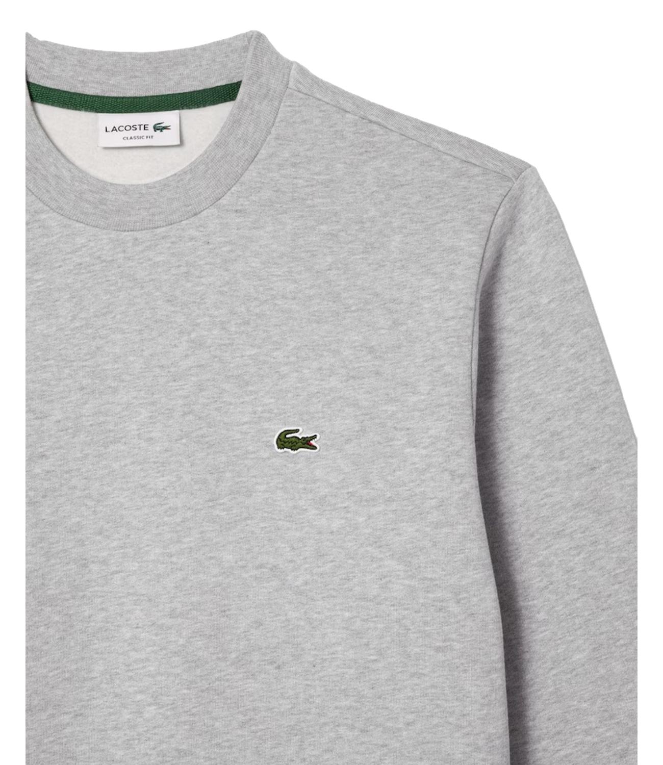 Lacoste Felpa girocollo grigio