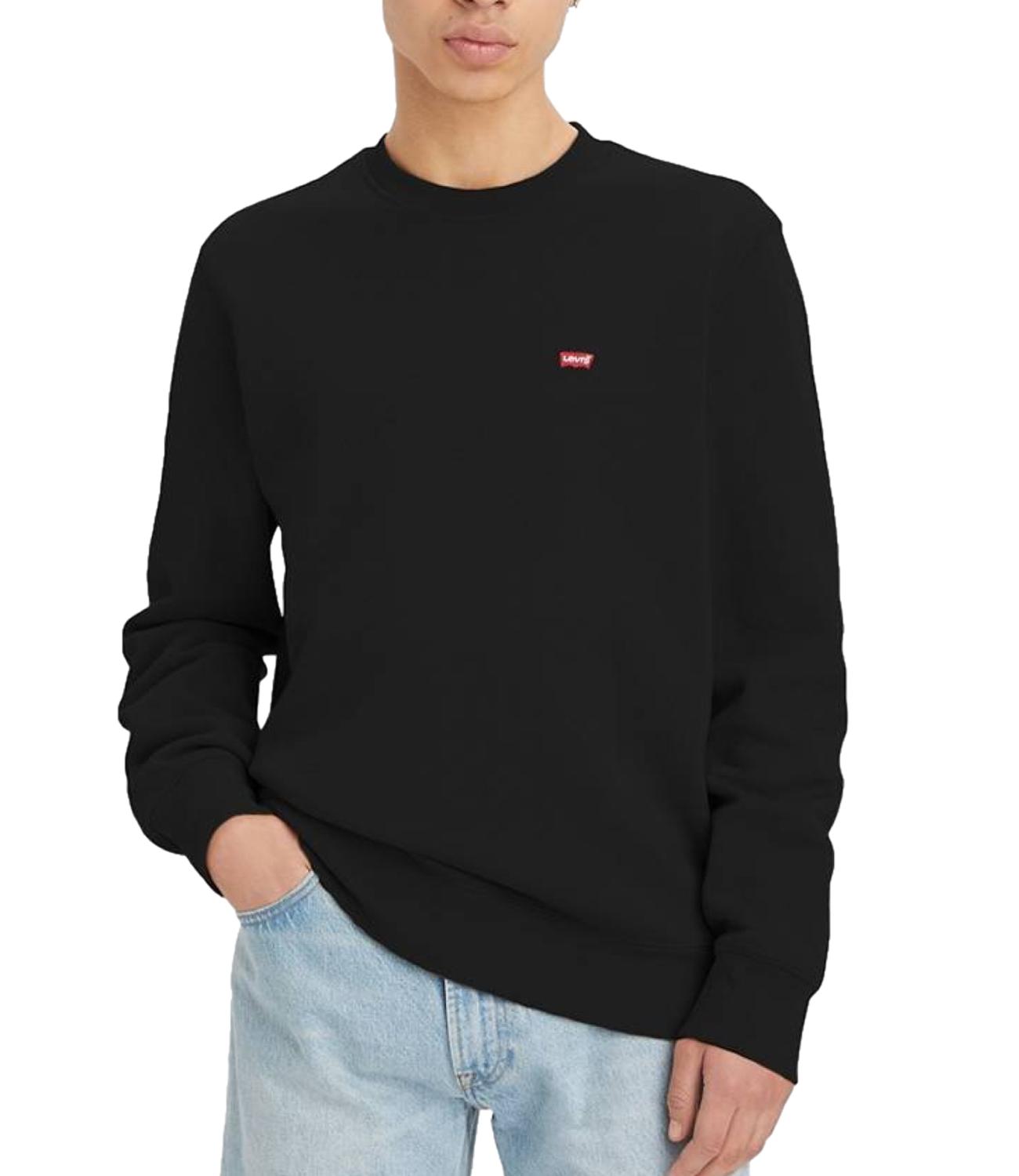 Felpa nera girocollo uomo Original Hm Crewm
