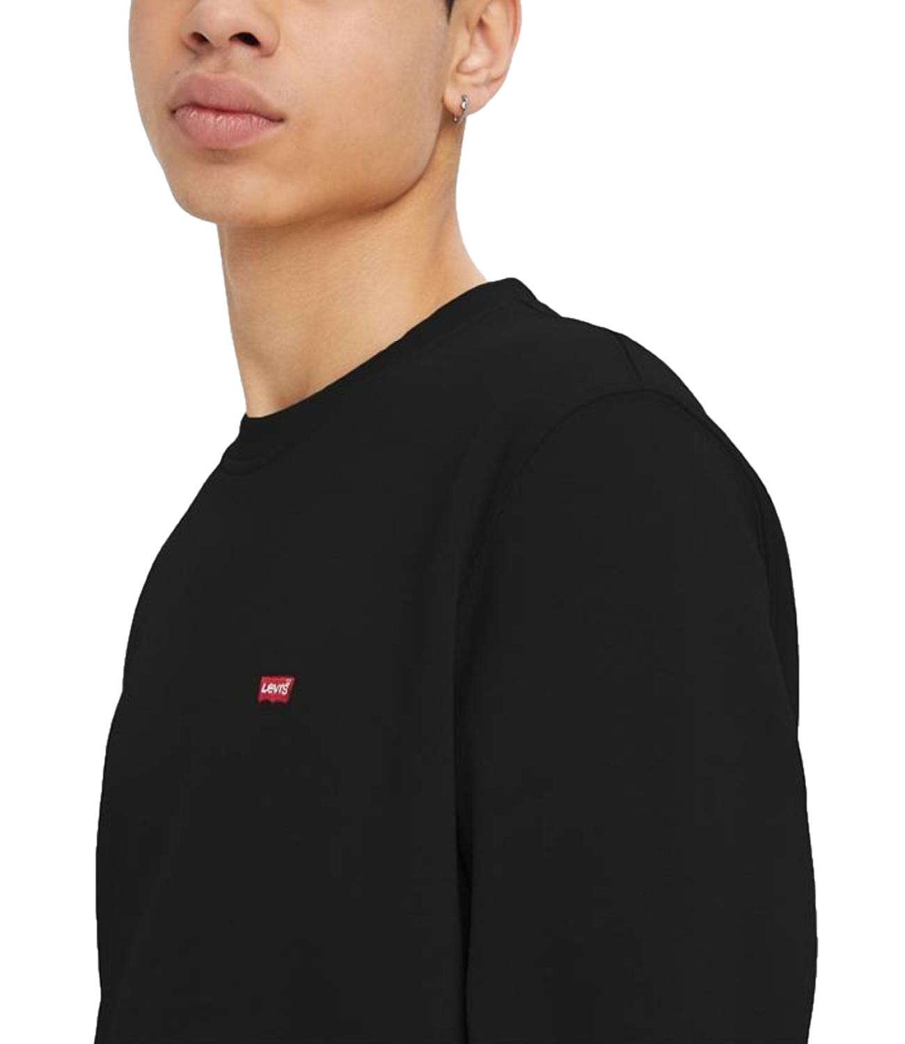 Felpa nera girocollo uomo Original Hm Crewm