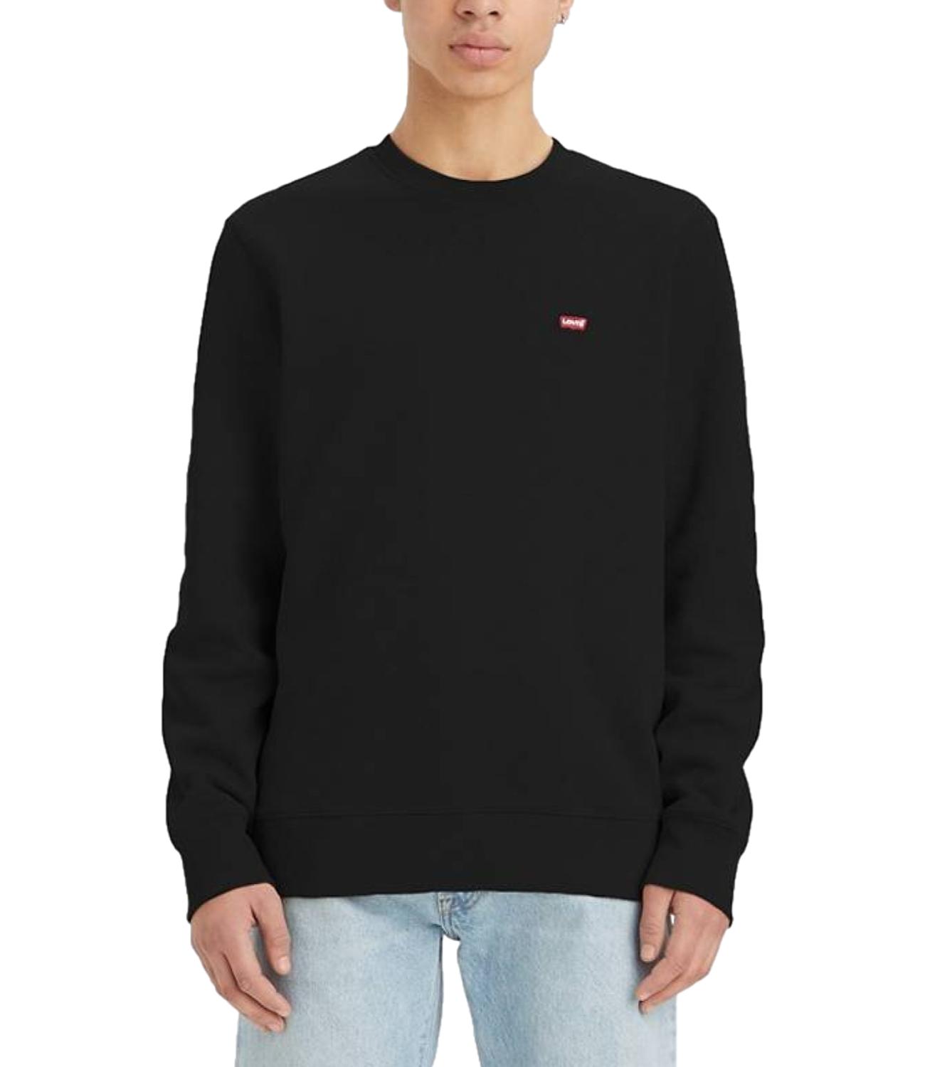 Felpa nera girocollo uomo Original Hm Crewm