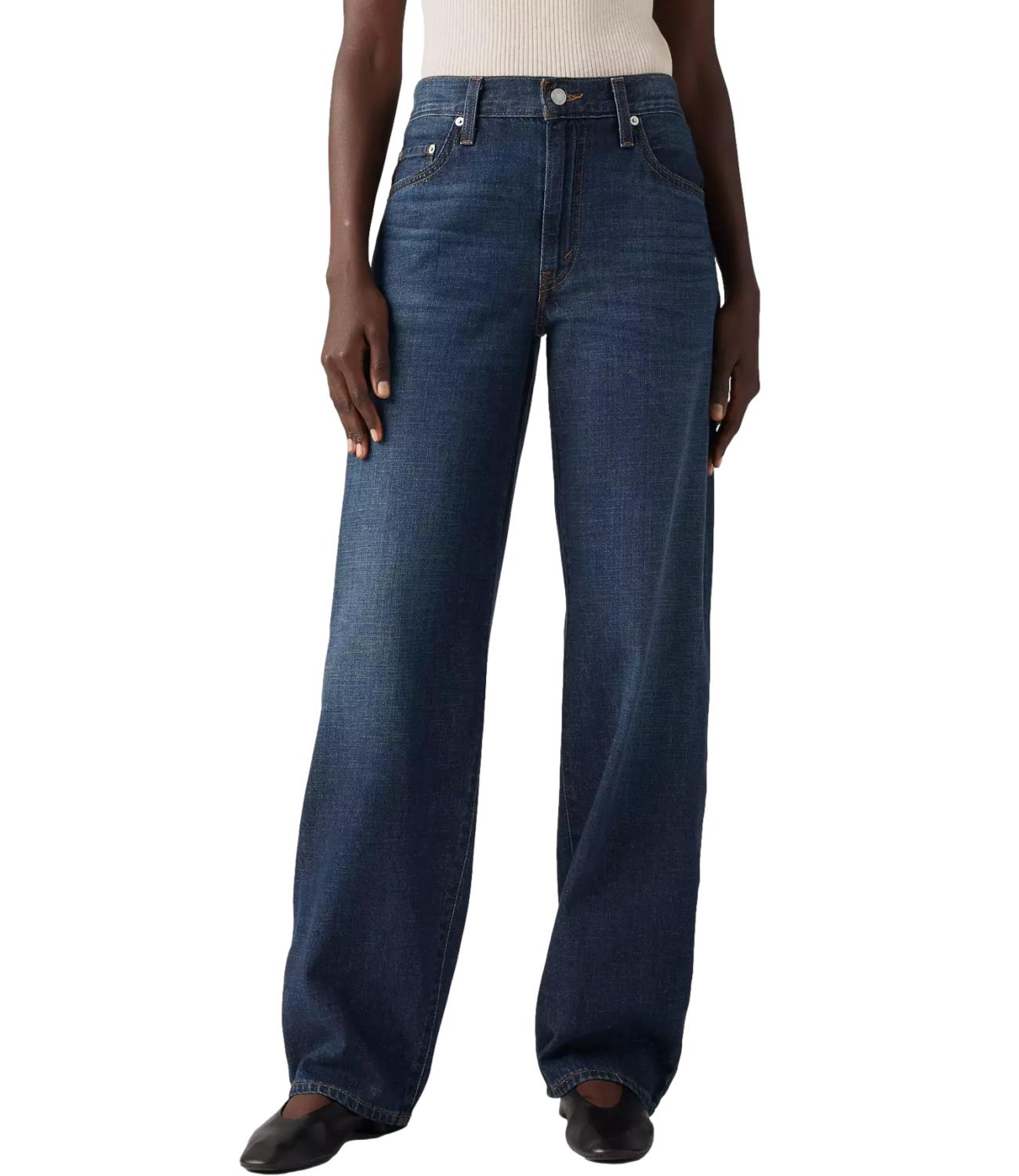 Jeans Baggy Dad blu scuro